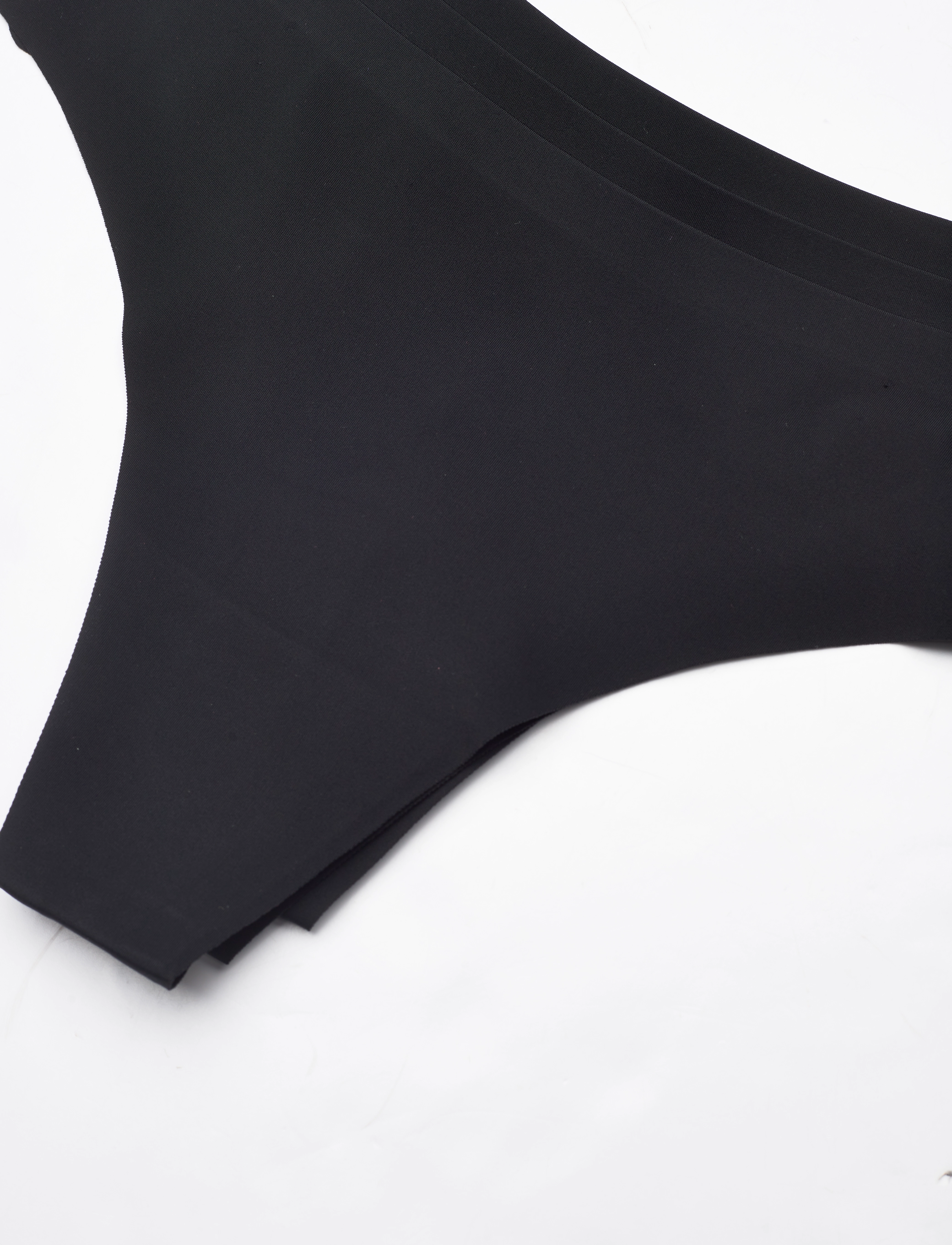Missya - Seamless string 3-pack - saumattomat alushousut - black - 2