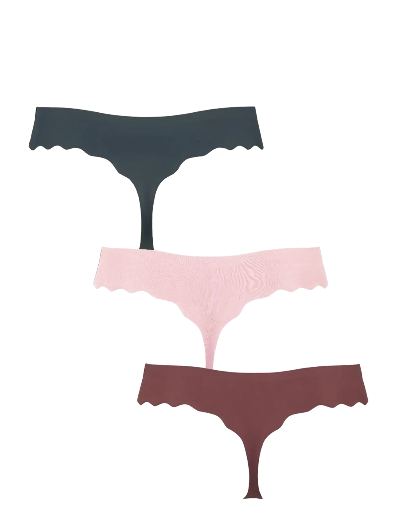 Missya - Seamless string 3-pack - stringtrosor - brown - 1