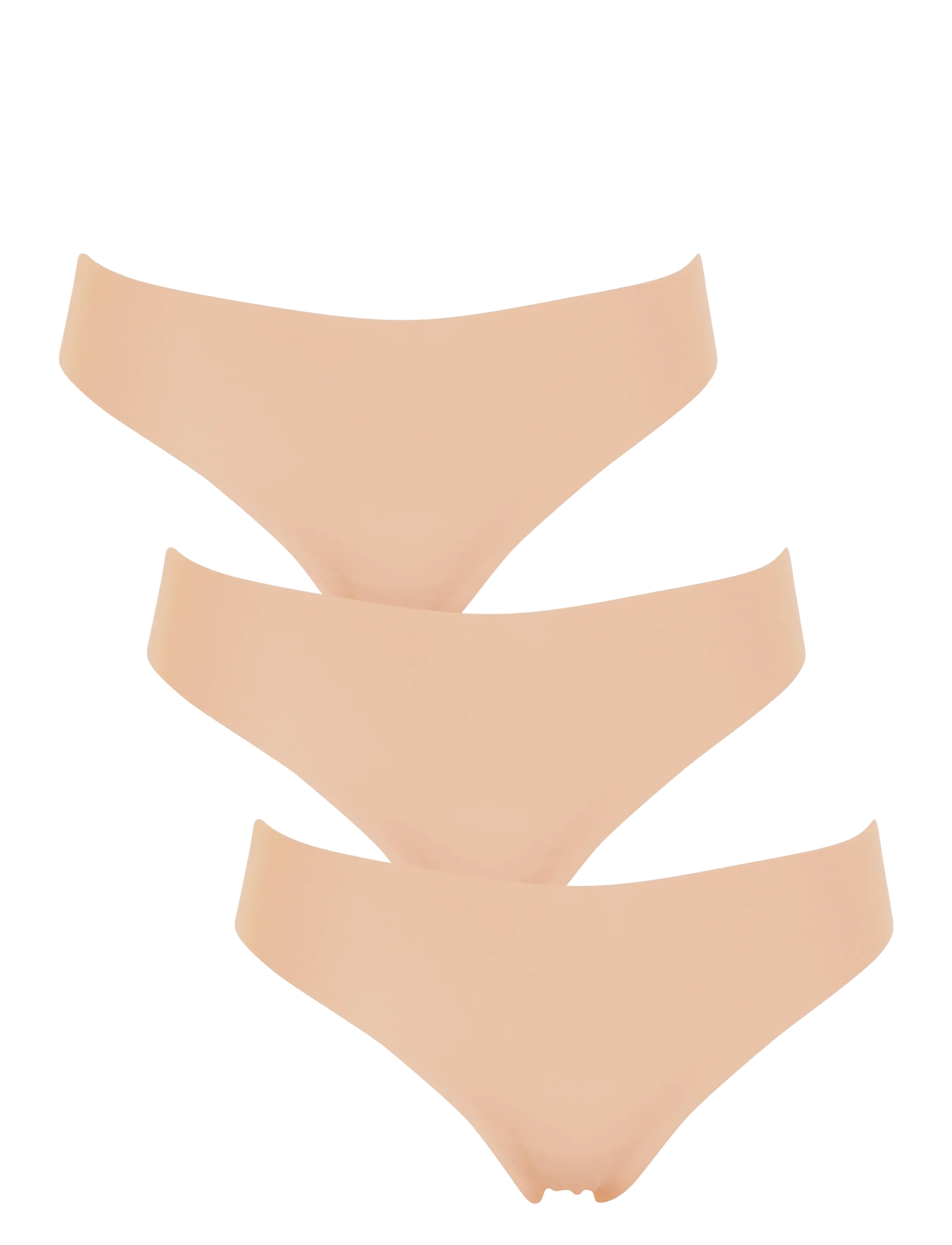 MISSYA Seamless String 3-Pack Cream - S - Damen