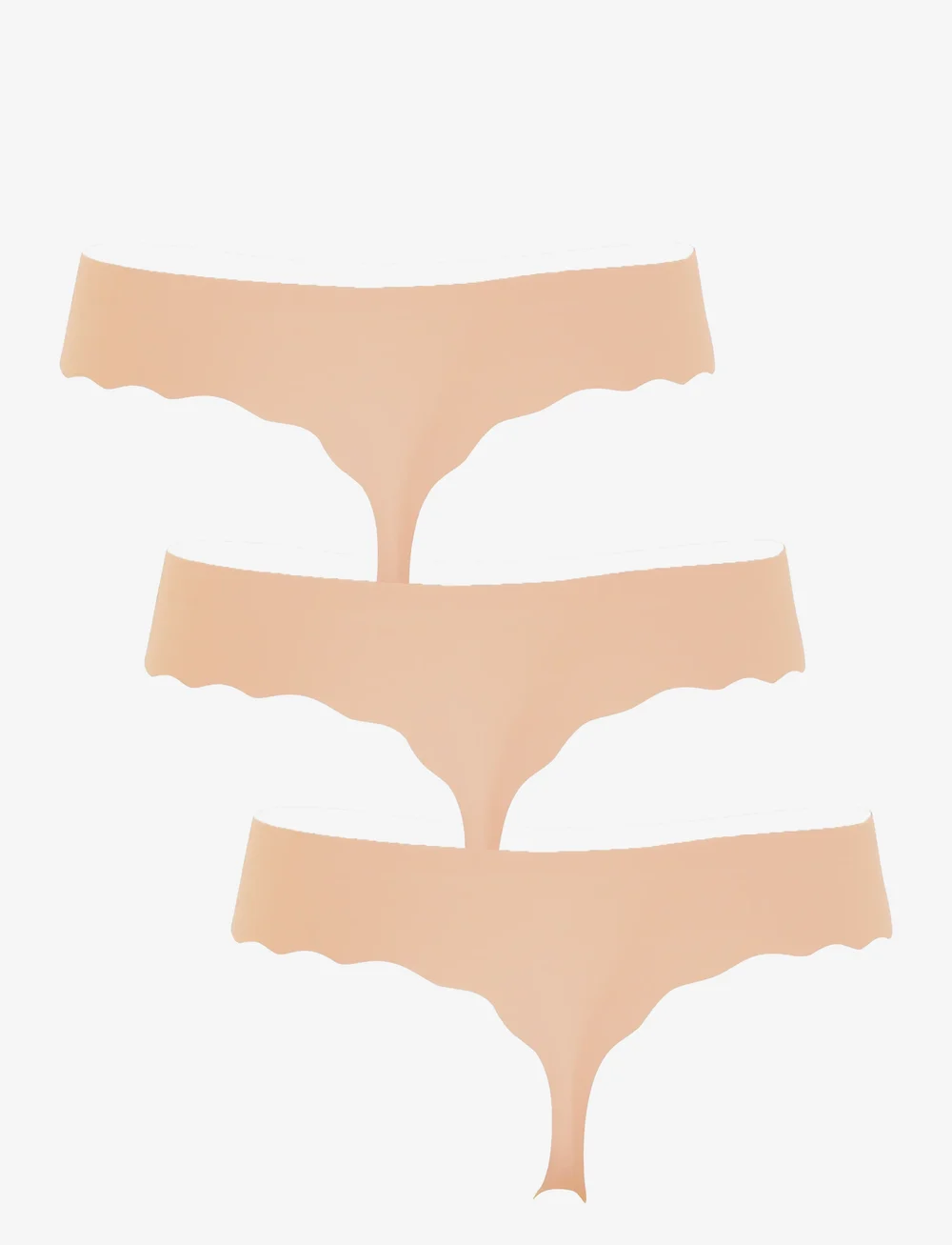 Missya - Seamless string 3-pack - Õmblusteta aluspüksid - nude - 1