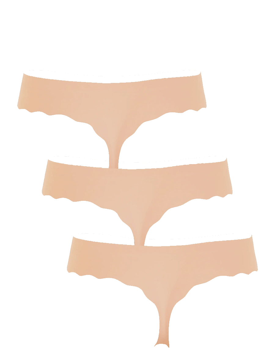 Missya - Seamless string 3-pack - bezvīļu biksītes - nude - 1