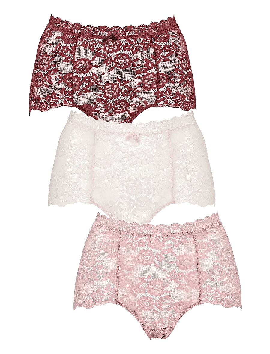 Missya - Lace maxi 3-pack - midi & maxi slips - autumn leaf - 0