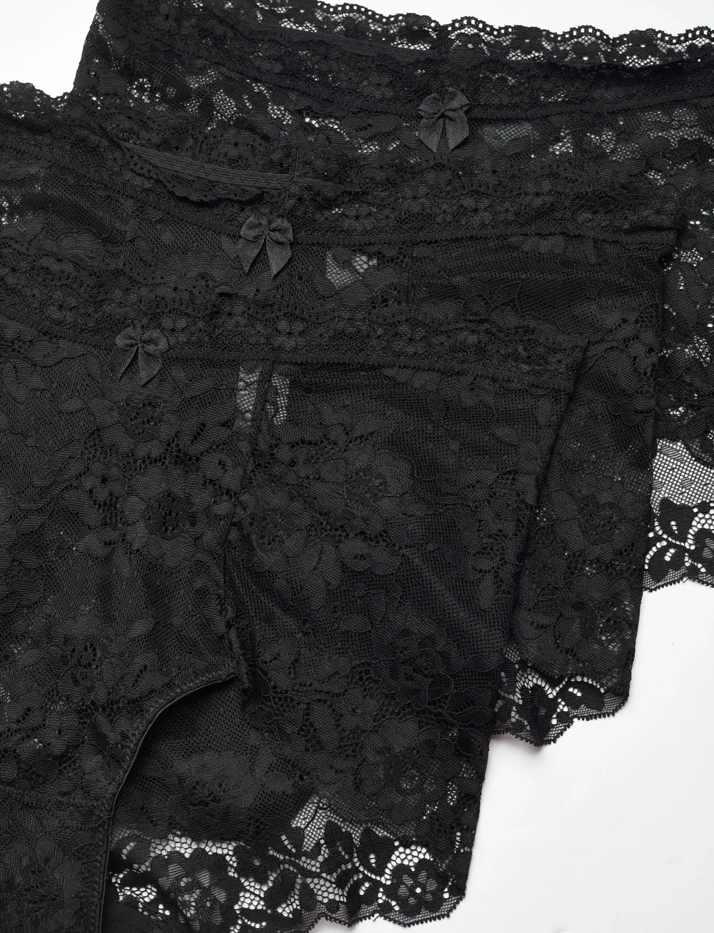 Missya - Lace maxi 3-pack - midi ja maxi püksikud - black - 2