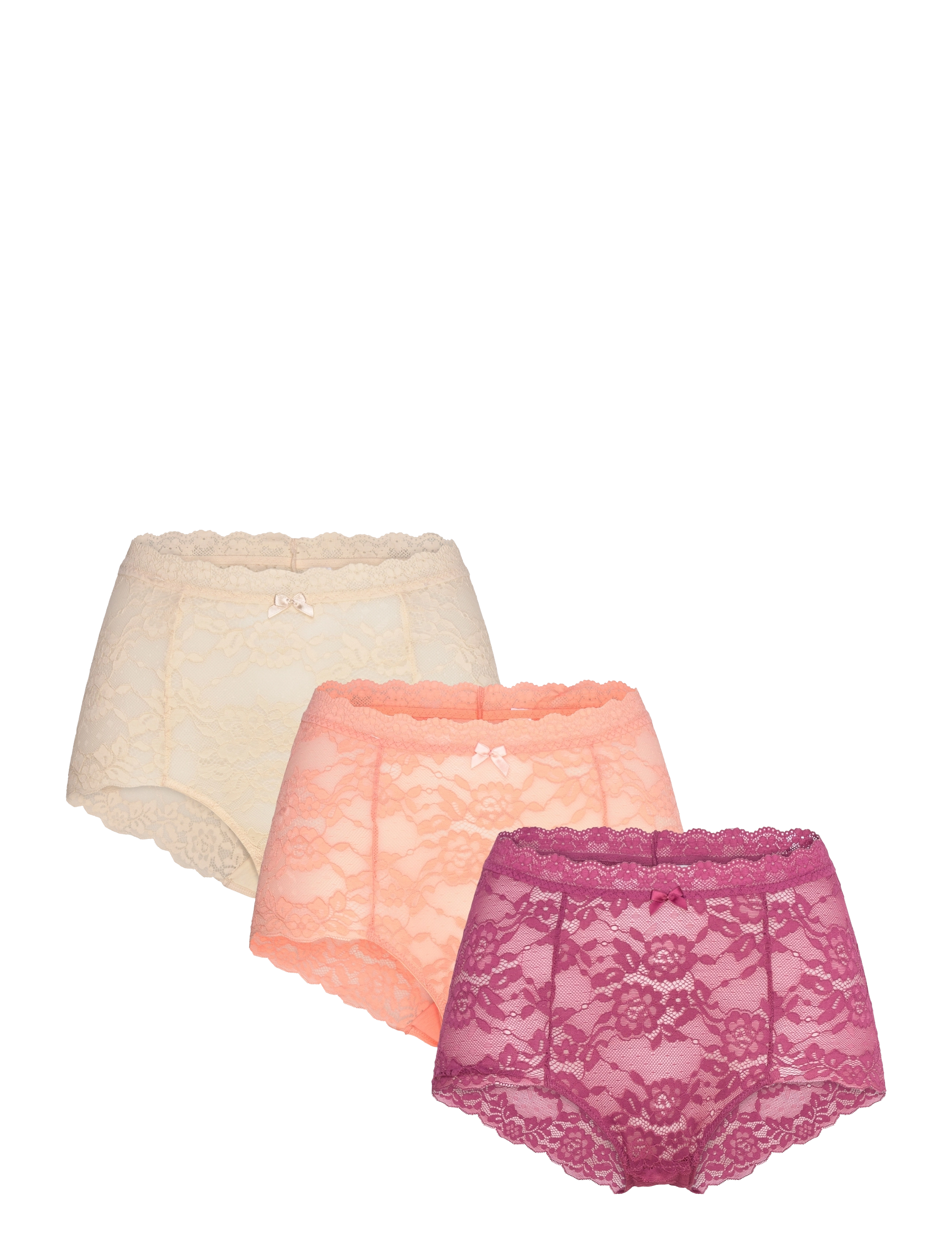 Missya Lace Maxi 3-Pack, S, Panties, Mehrfarbig/gemustert - Hipster & Boyshorts, Frauen