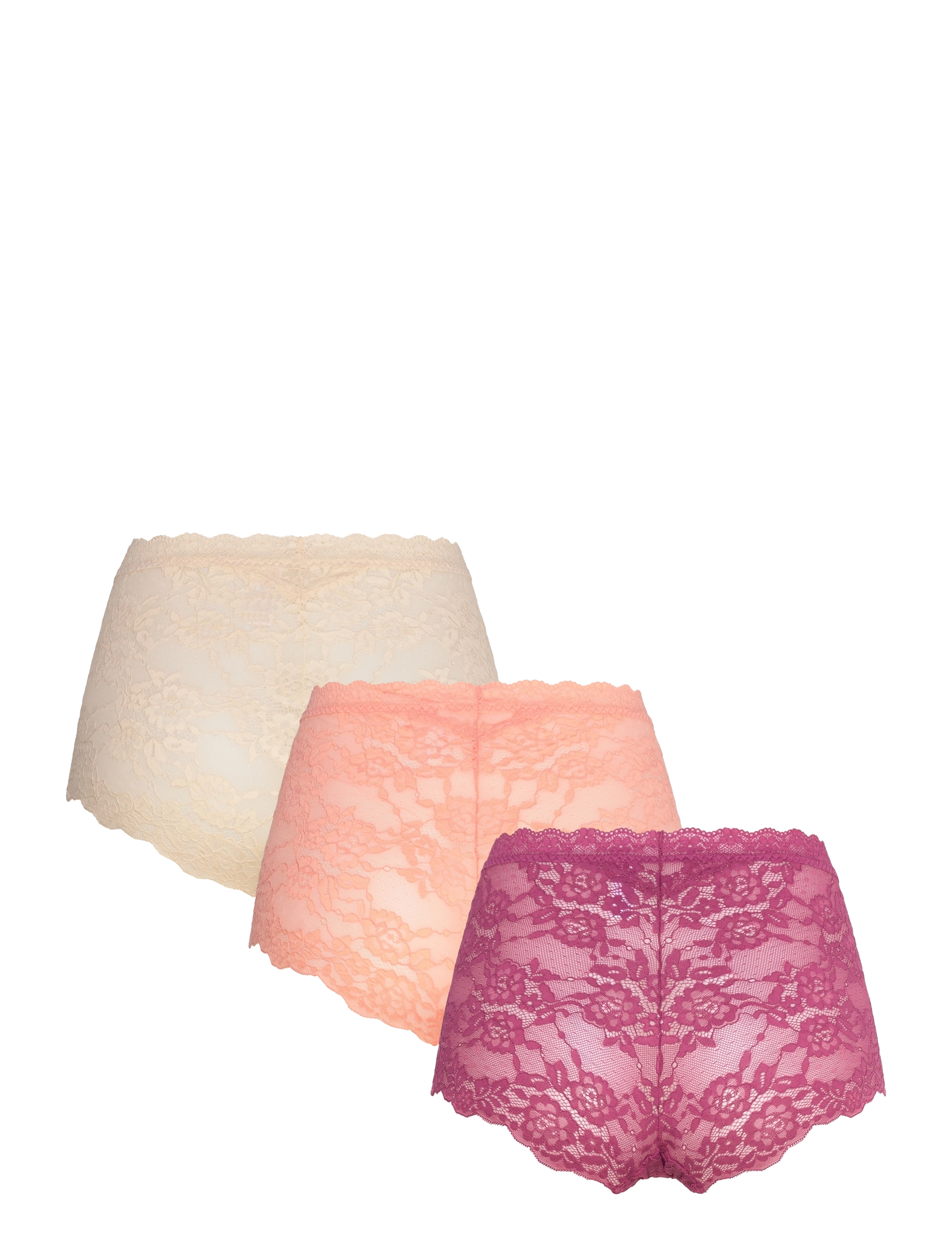 Missya - Lace maxi 3-pack - midi & maxi slips - blooming dahlia - 4