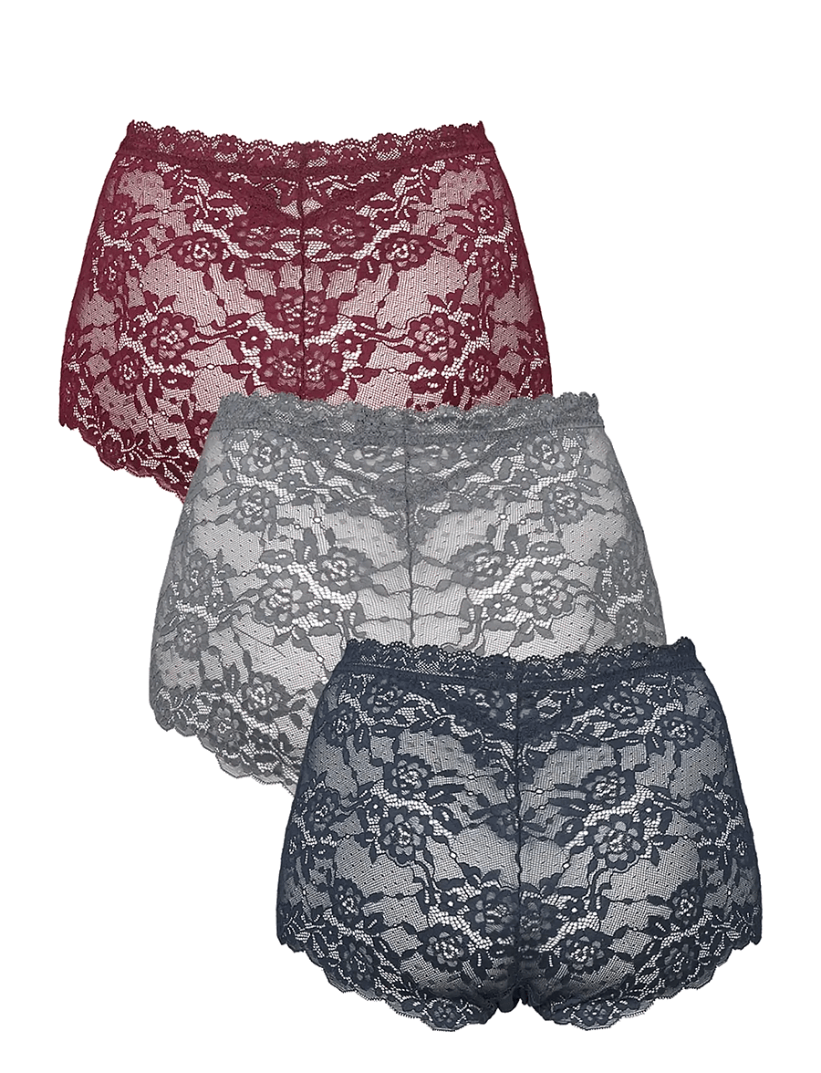 Missya - Lace maxi 3-pack - midi & maxi slips - blueberry blue - 2
