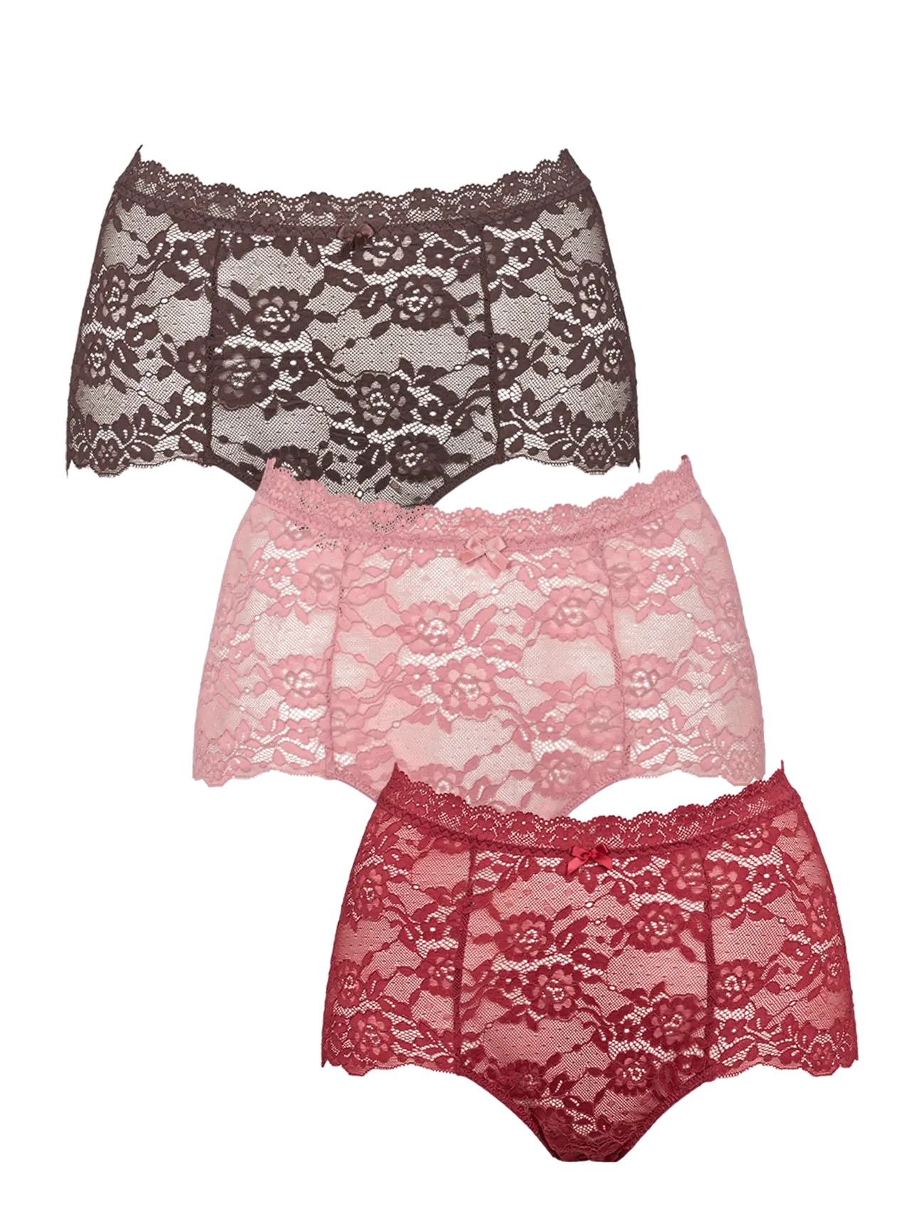 Missya Lace maxi 3-pack - Unterwäsche - DUSTY ROSE / multi