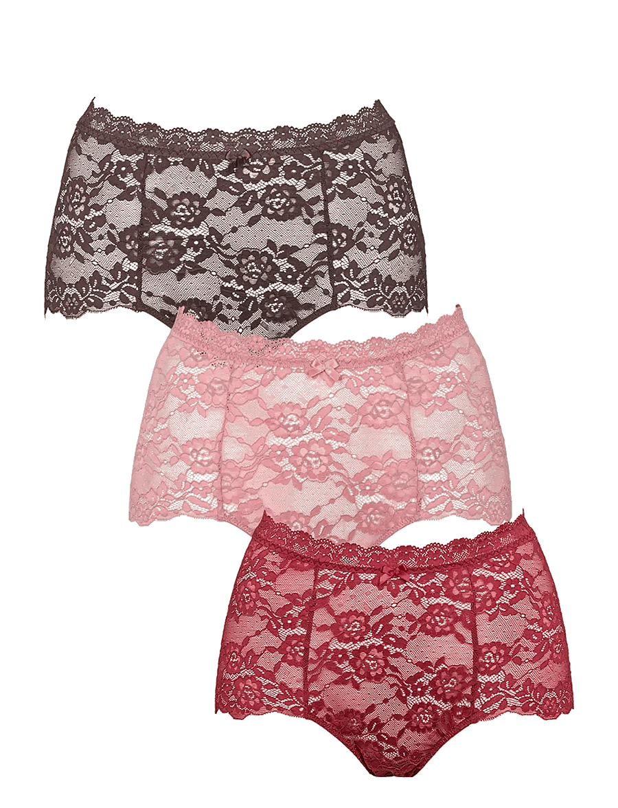 Missya - Lace maxi 3-pack - midi & maxi slips - dusty rose - 1