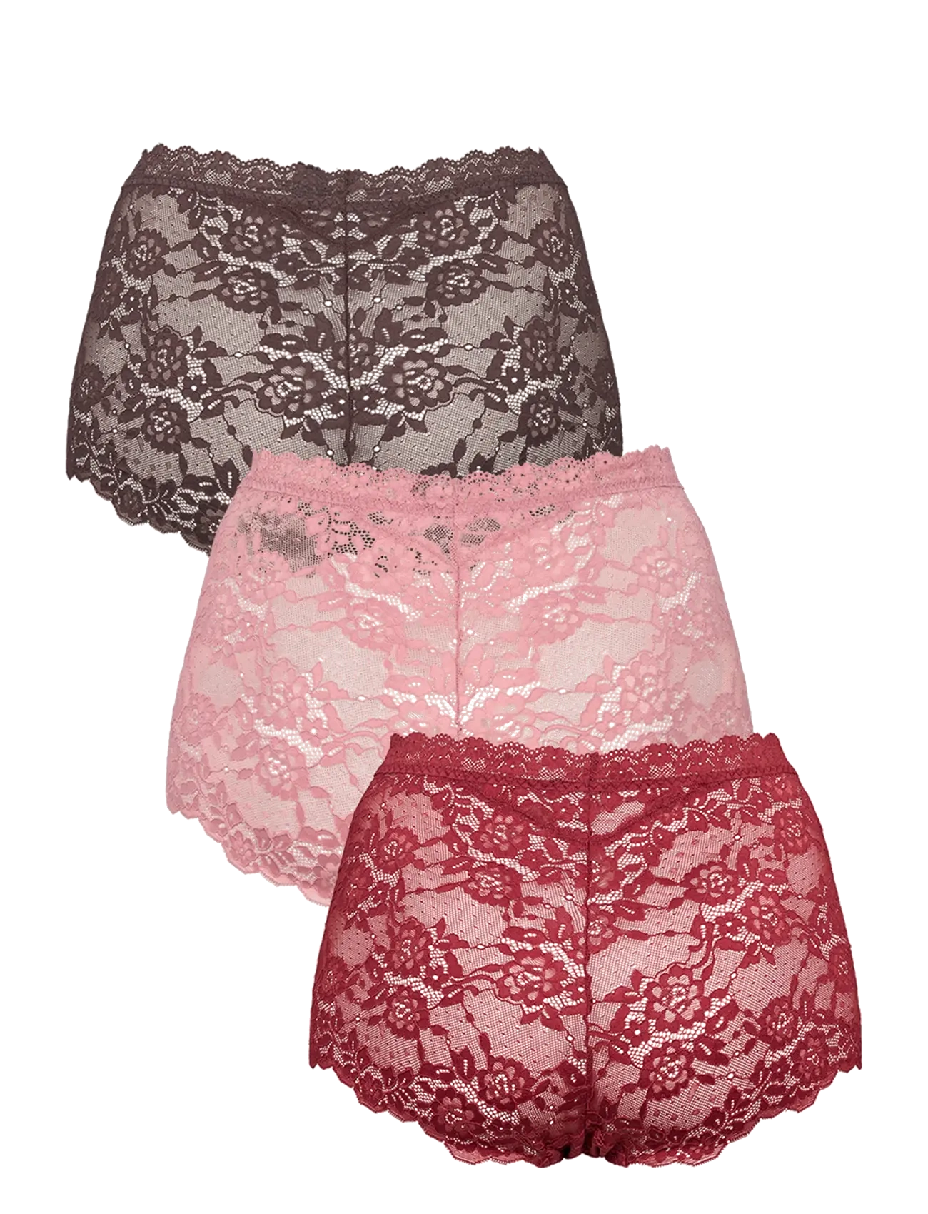 Missya - Lace maxi 3-pack - midi & maxi slips - dusty rose - 2