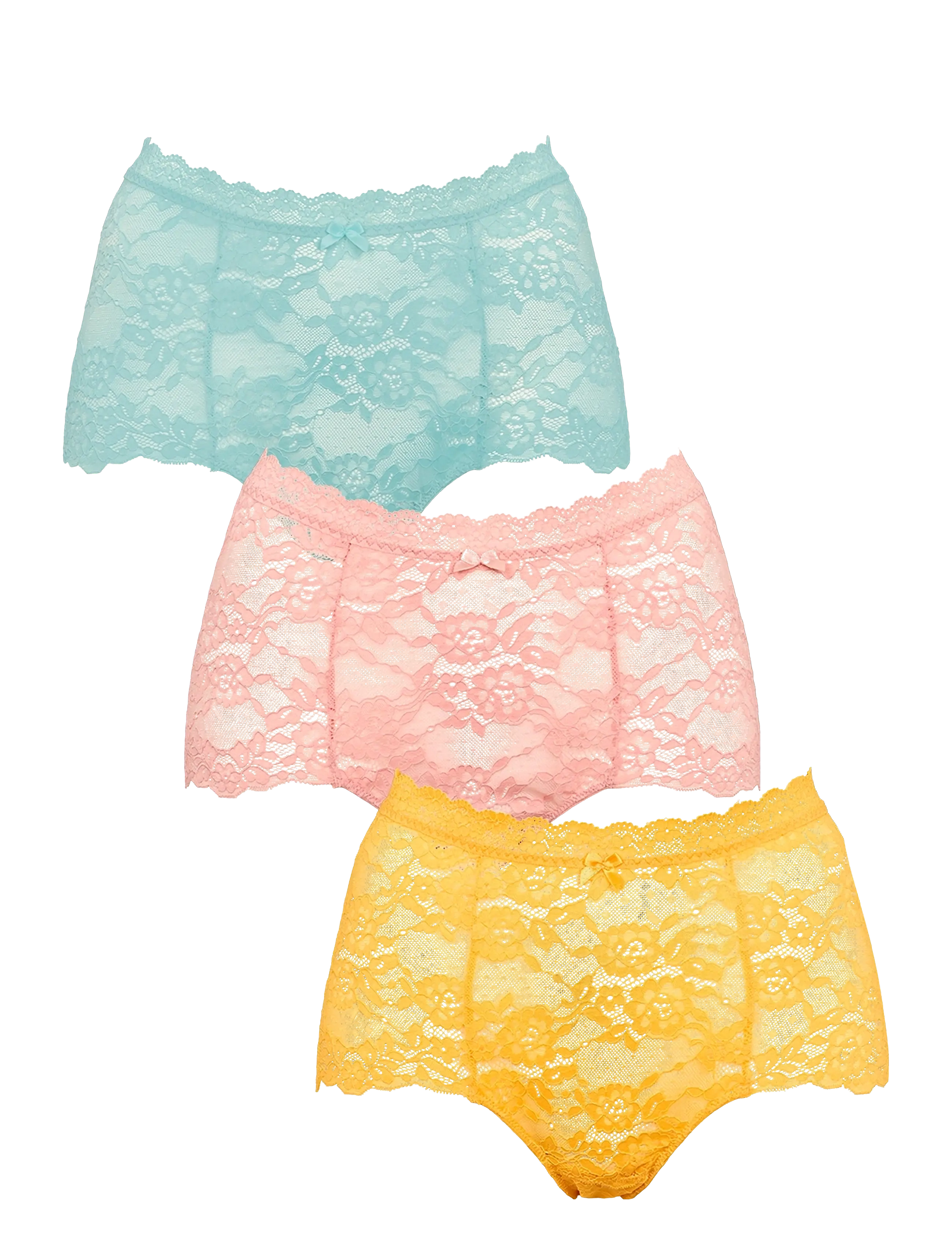 Missya Lace maxi 3-pack - Underkläder - ETHER / pink/rose