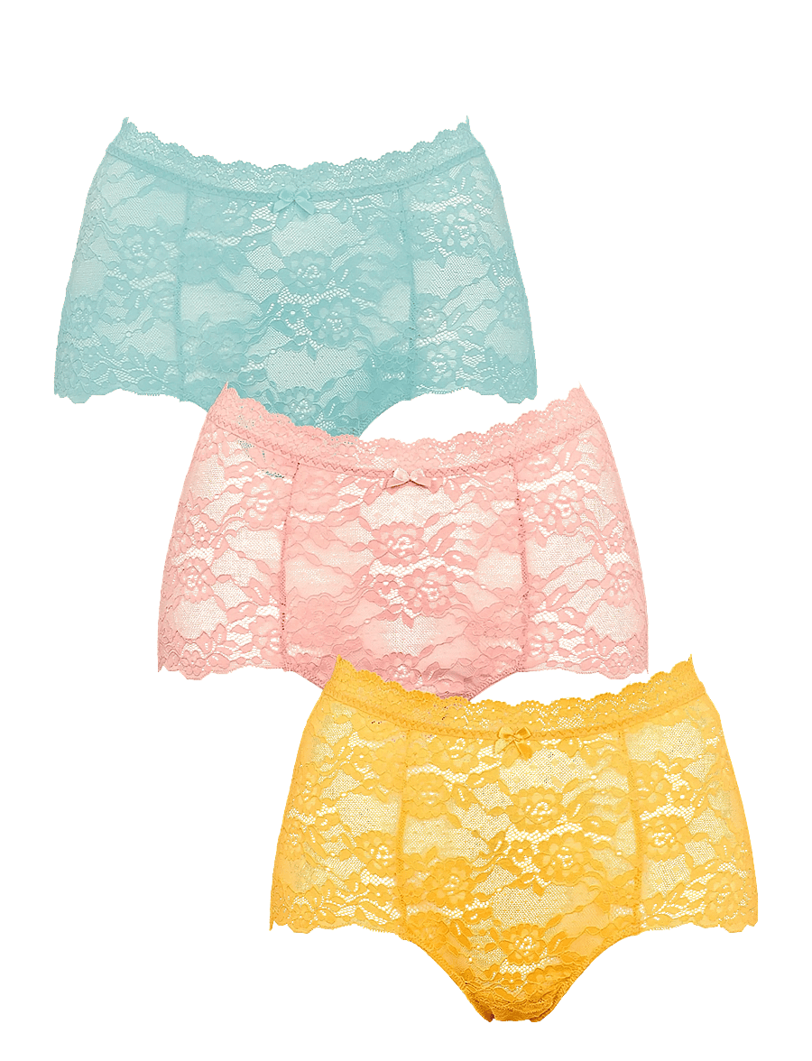 Missya - Lace maxi 3-pack - midi & maxi slips - ether - 1