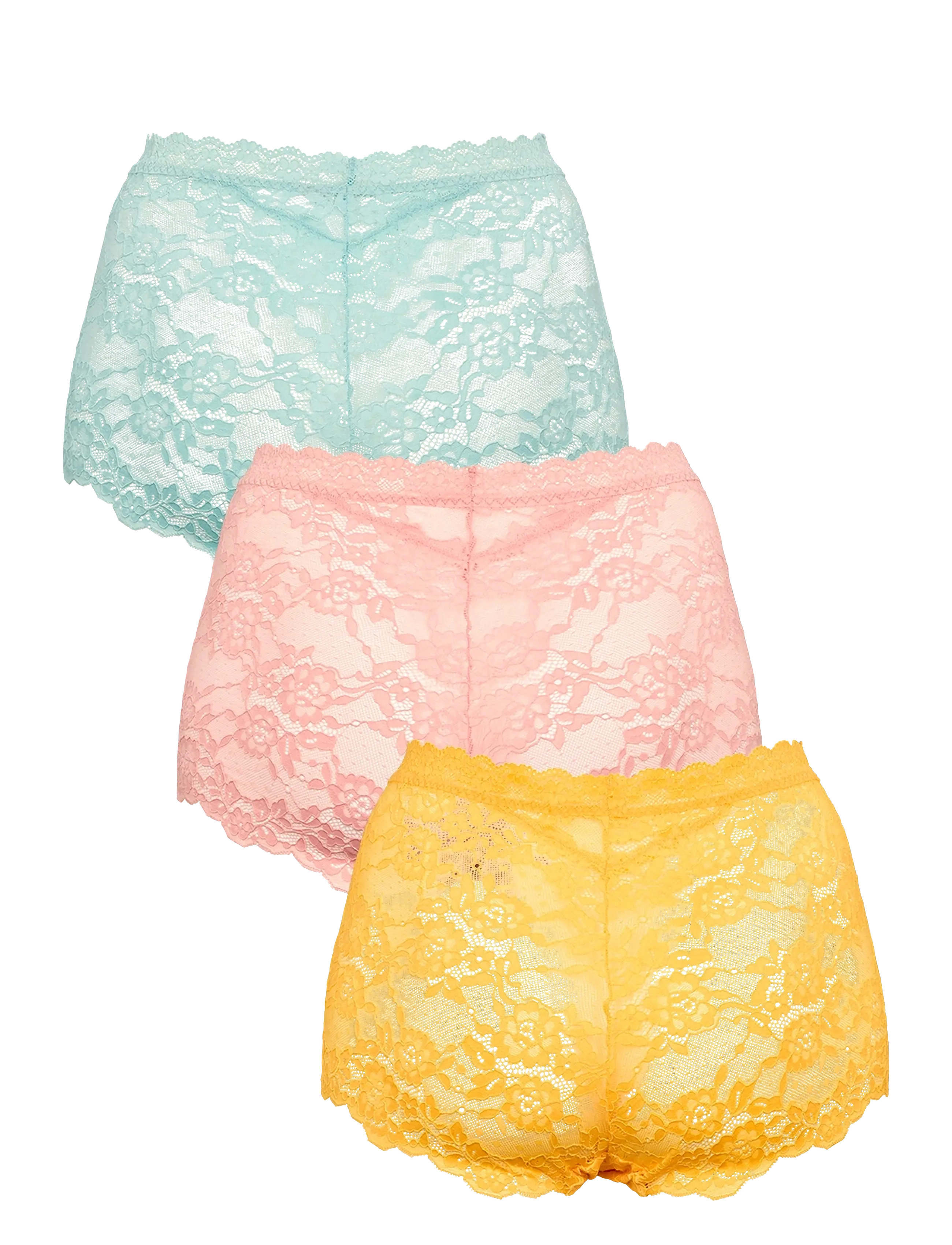 Missya - Lace maxi 3-pack - midi & maxi trusser - ether - 2