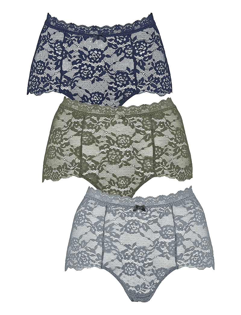 Missya - Lace maxi 3-pack - midi & maxi slips - grisaille grey - 1