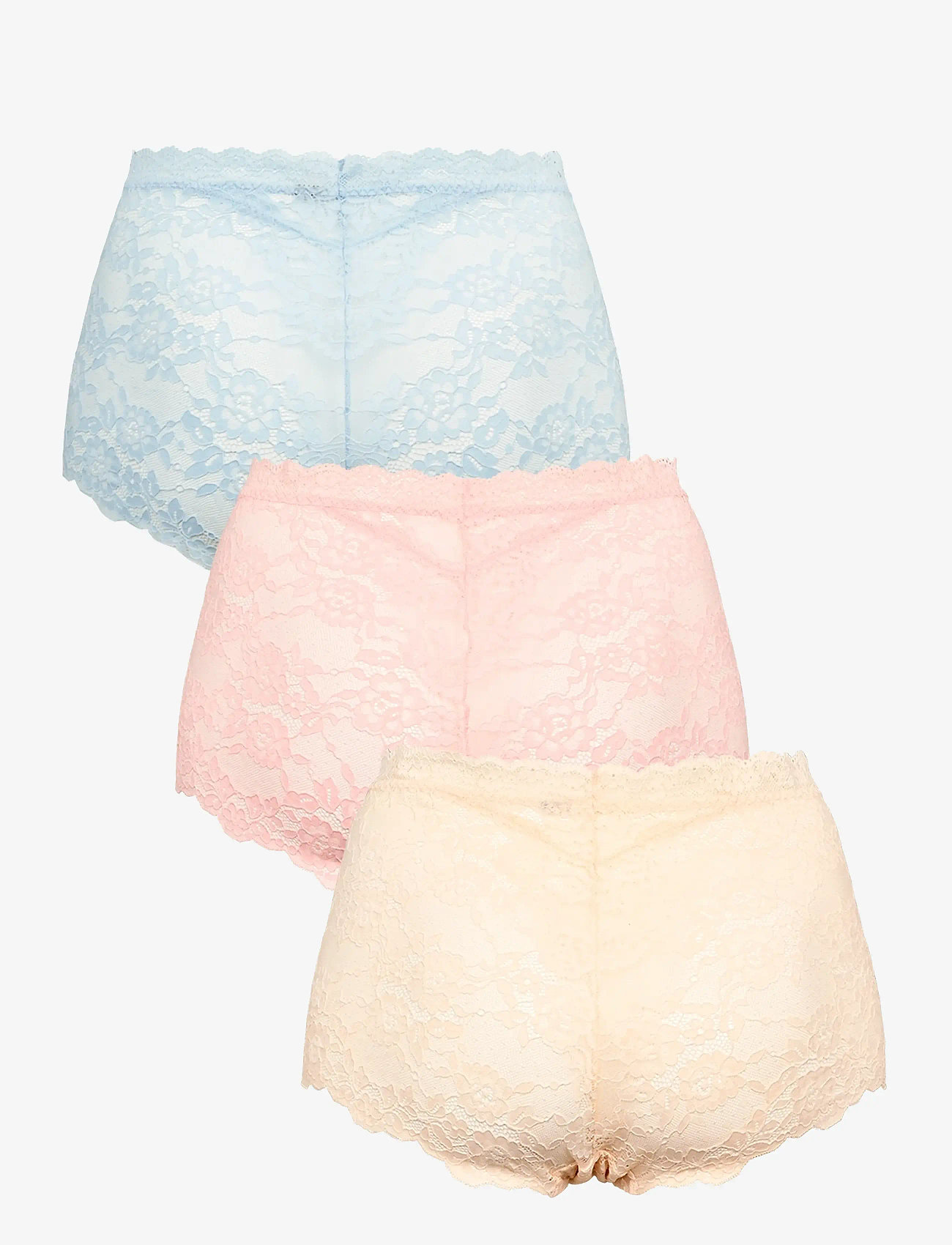 Missya - Lace maxi 3-pack - midi & maxi slips - light blue - 1
