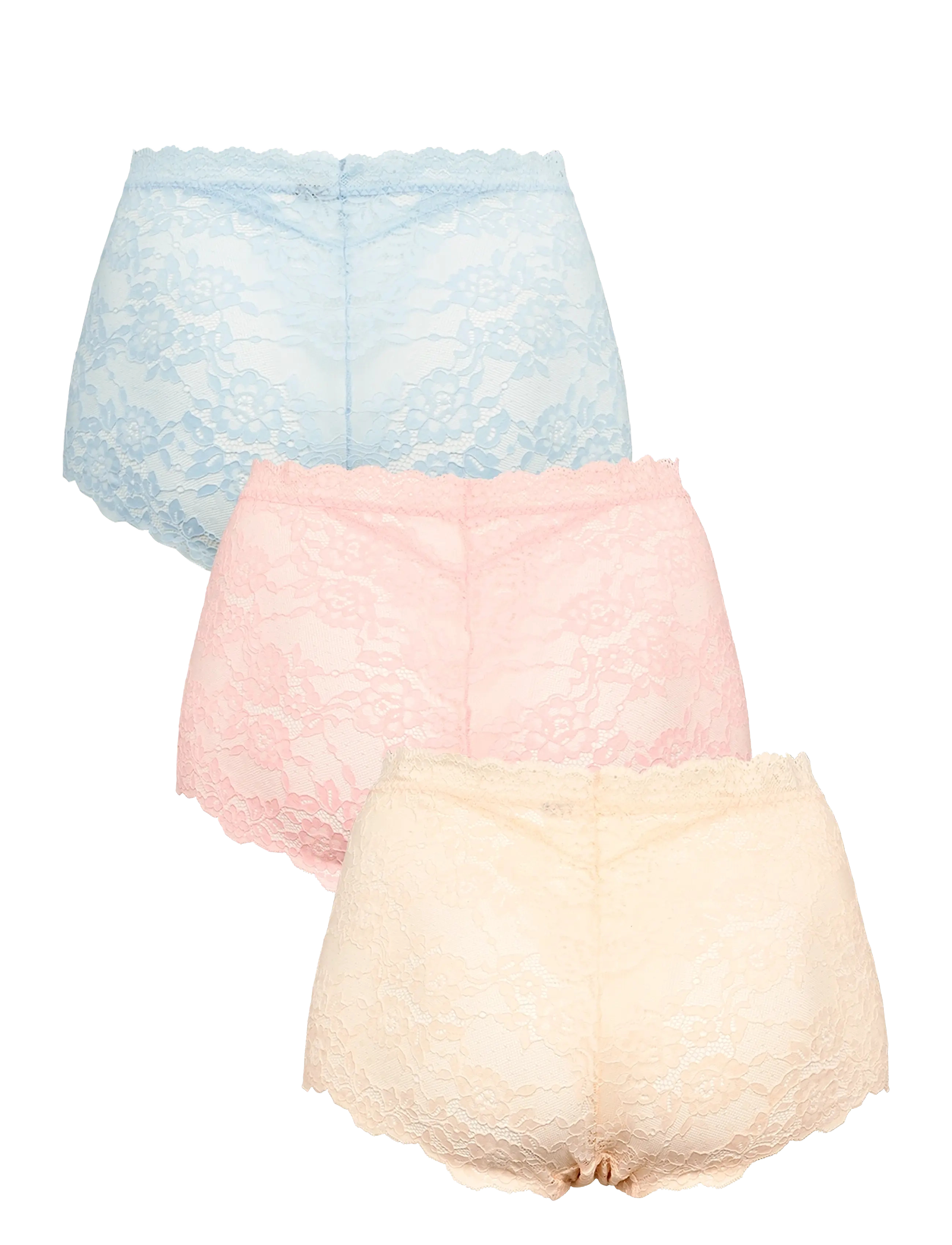 Missya - Lace maxi 3-pack - midi & maxi trusser - light blue - 1