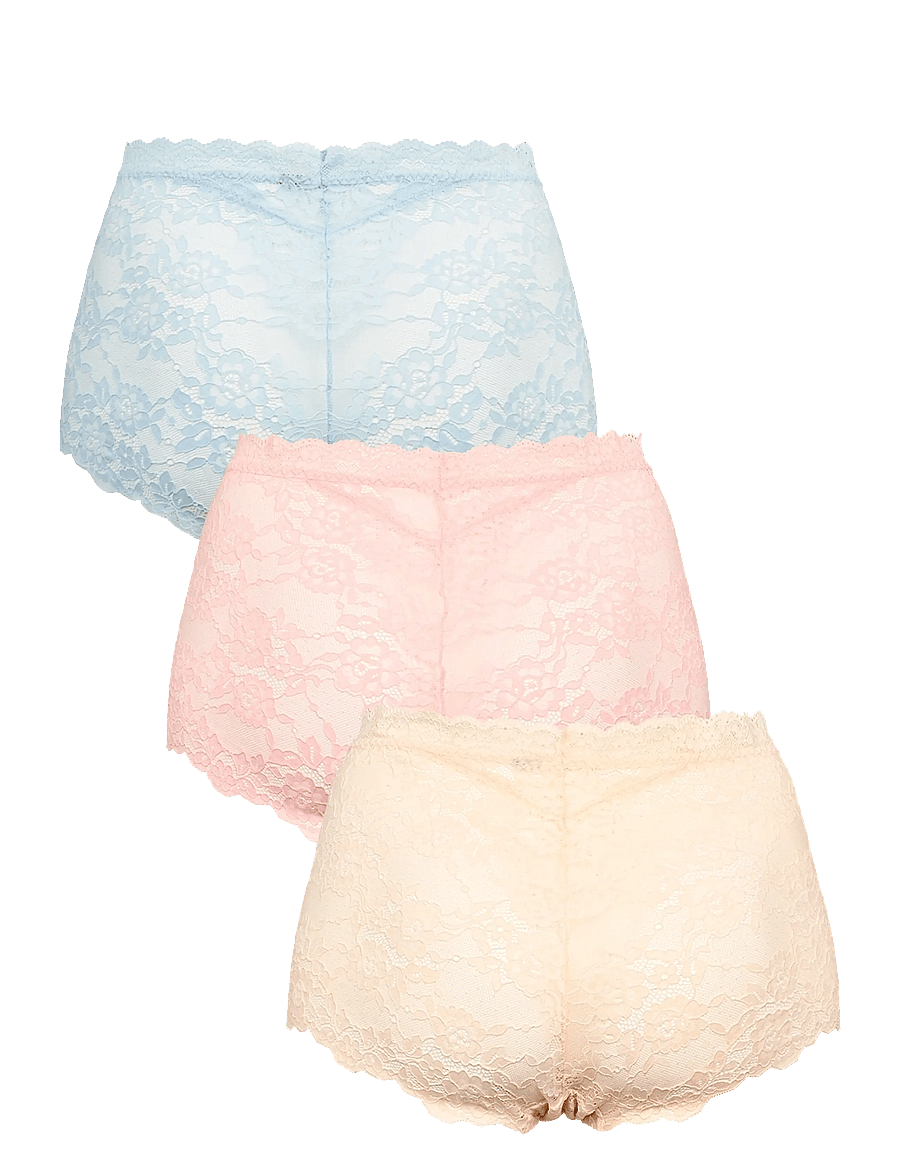Missya - Lace maxi 3-pack - midi & maxi slips - light blue - 1