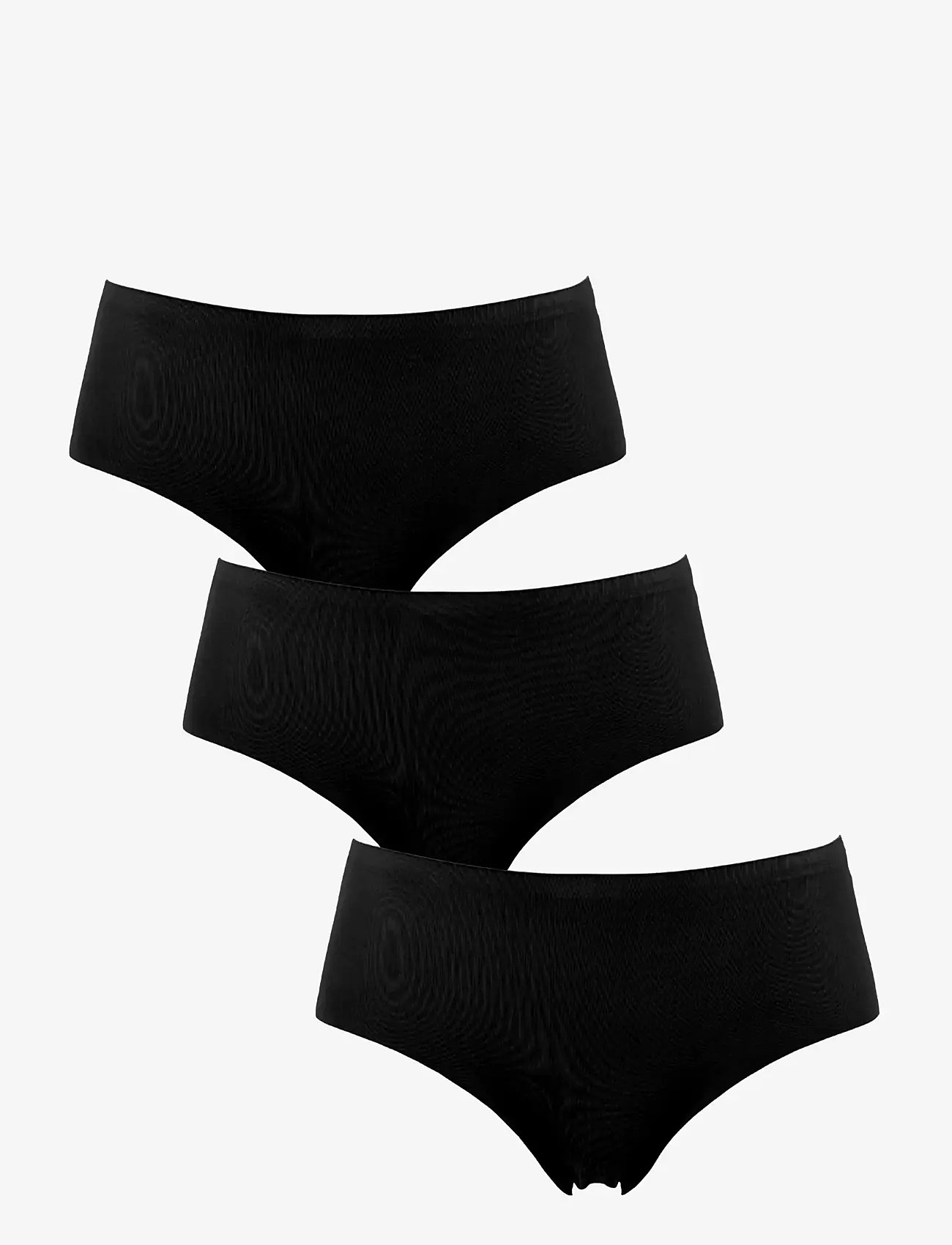 Missya - Seamless tai 3-pack cotton - majtki - black - 0