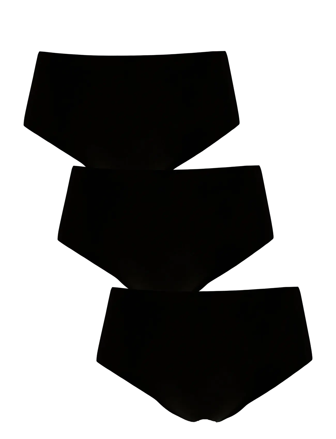 Missya - Seamless tai 3-pack cotton - slips - black - 1