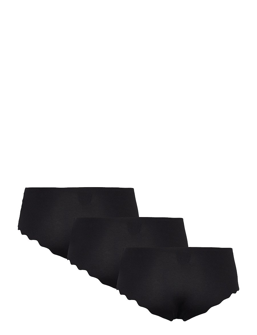 Missya - Seamless tai 3-pack cotton - briefs - black - 3