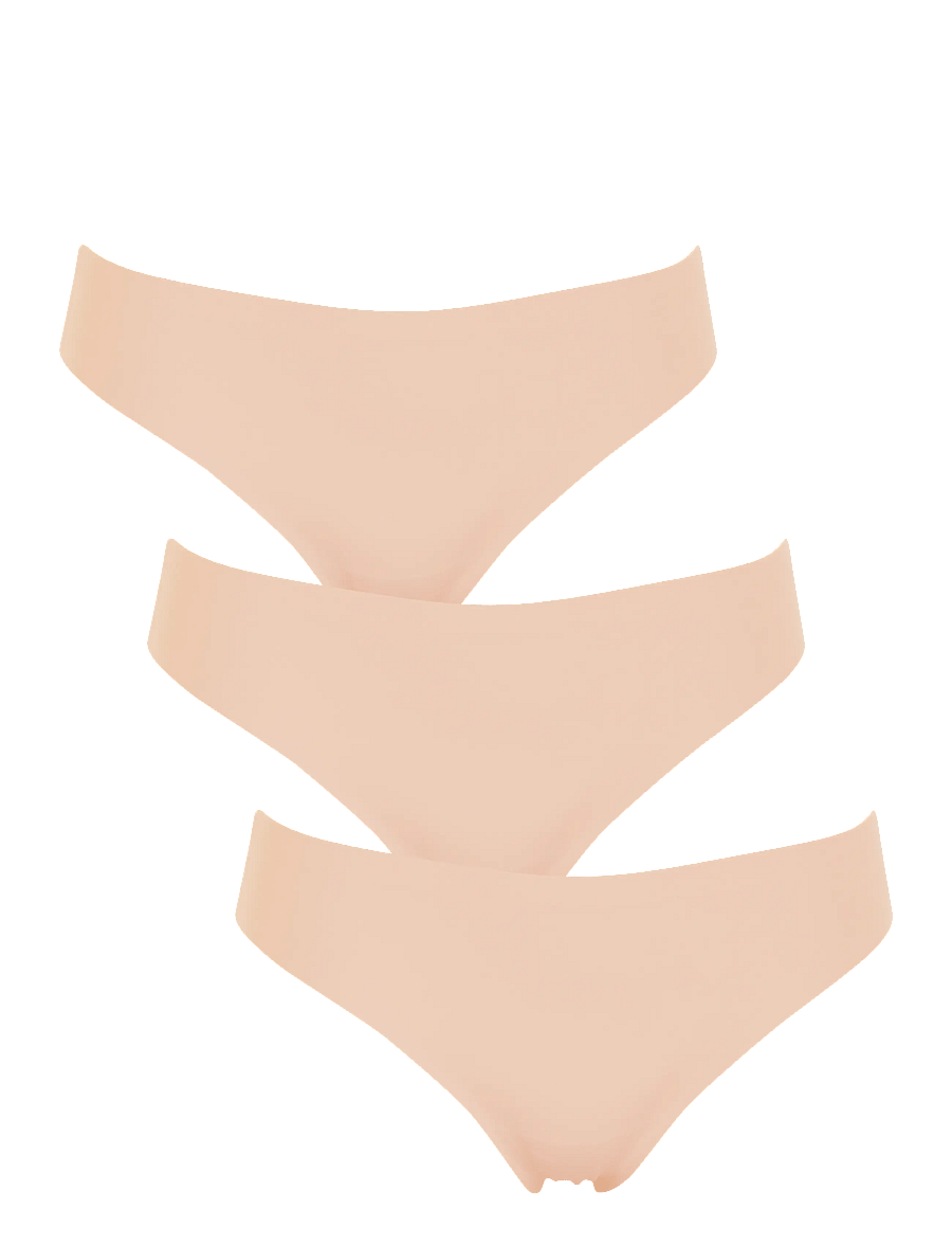 Missya - Seamless string 3-pack cotton - stringtrosor - nude - 0