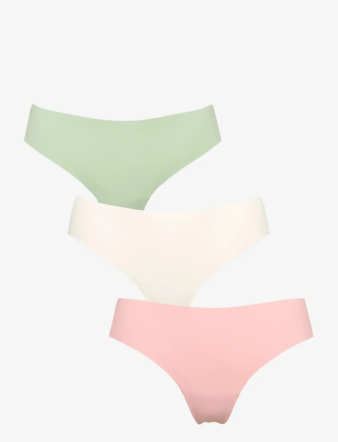 Missya - Seamless string w lace 3-pack - nahtlose slips - dusty green - 1