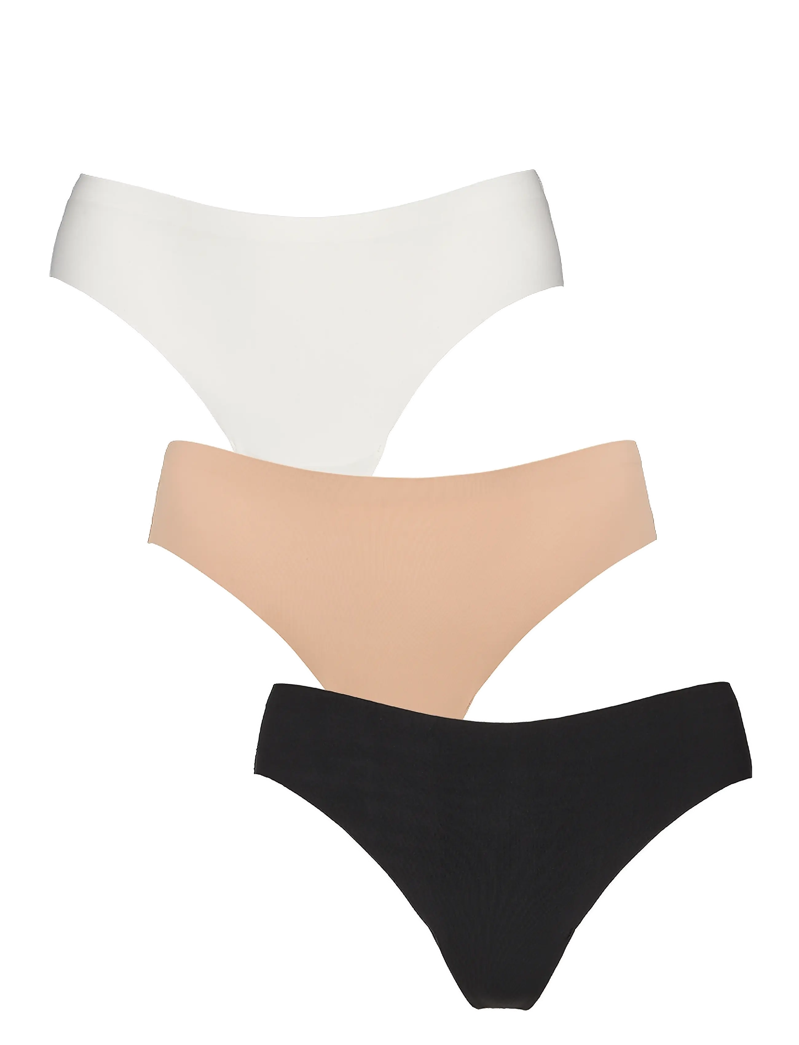 Missya Seamless String W Lace 3-Pack, Kvinder, Sømløse G-streng Trusser, Beige, Str: S