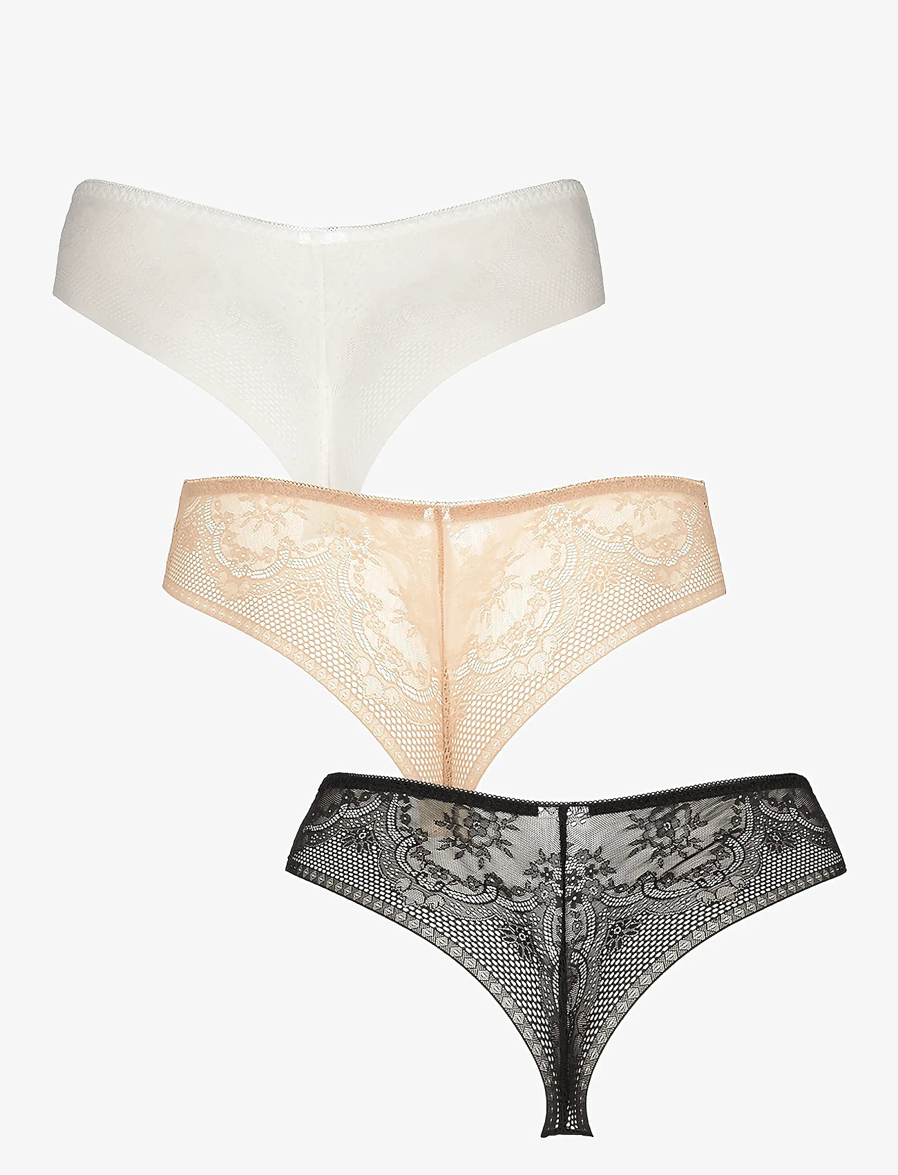 Missya - Seamless string w lace 3-pack - nahtlose slips - multi colour - 1