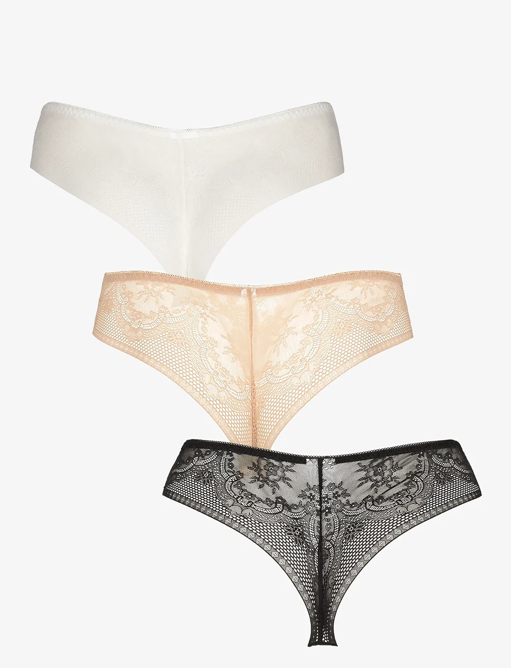 Missya - Seamless string w lace 3-pack - Õmblusteta aluspüksid - multi colour - 1