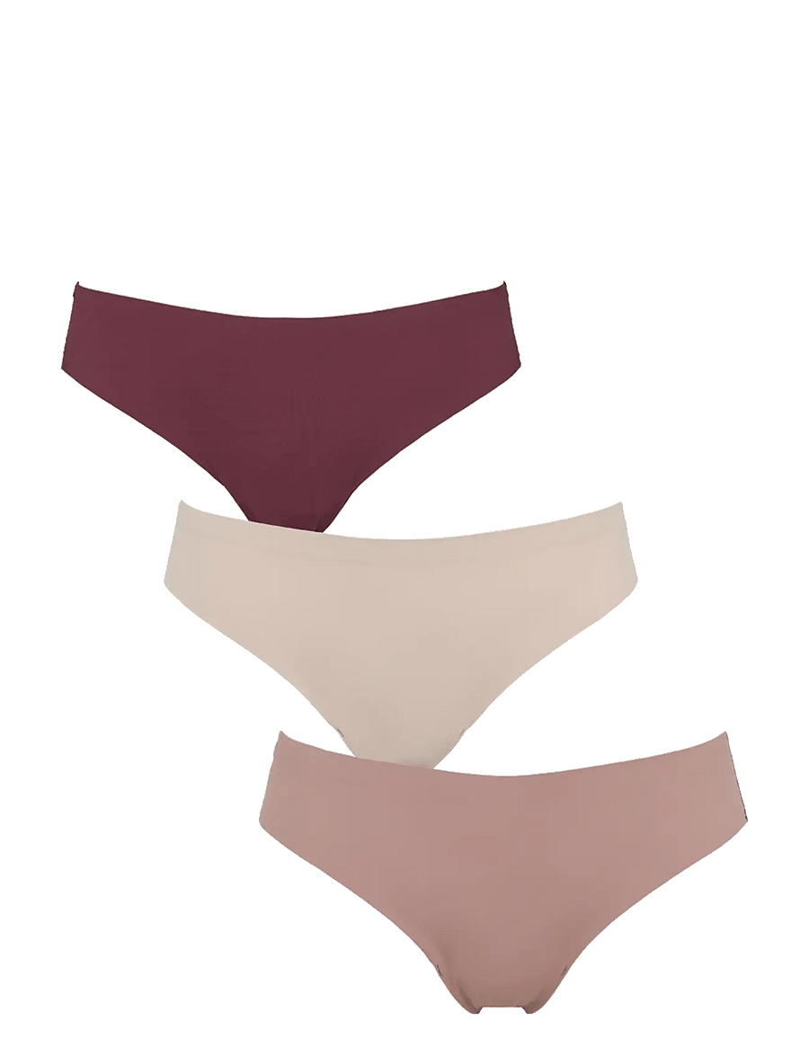 Missya - Seamless string w lace 3-pack - seamless trosor - windsor wine - 0