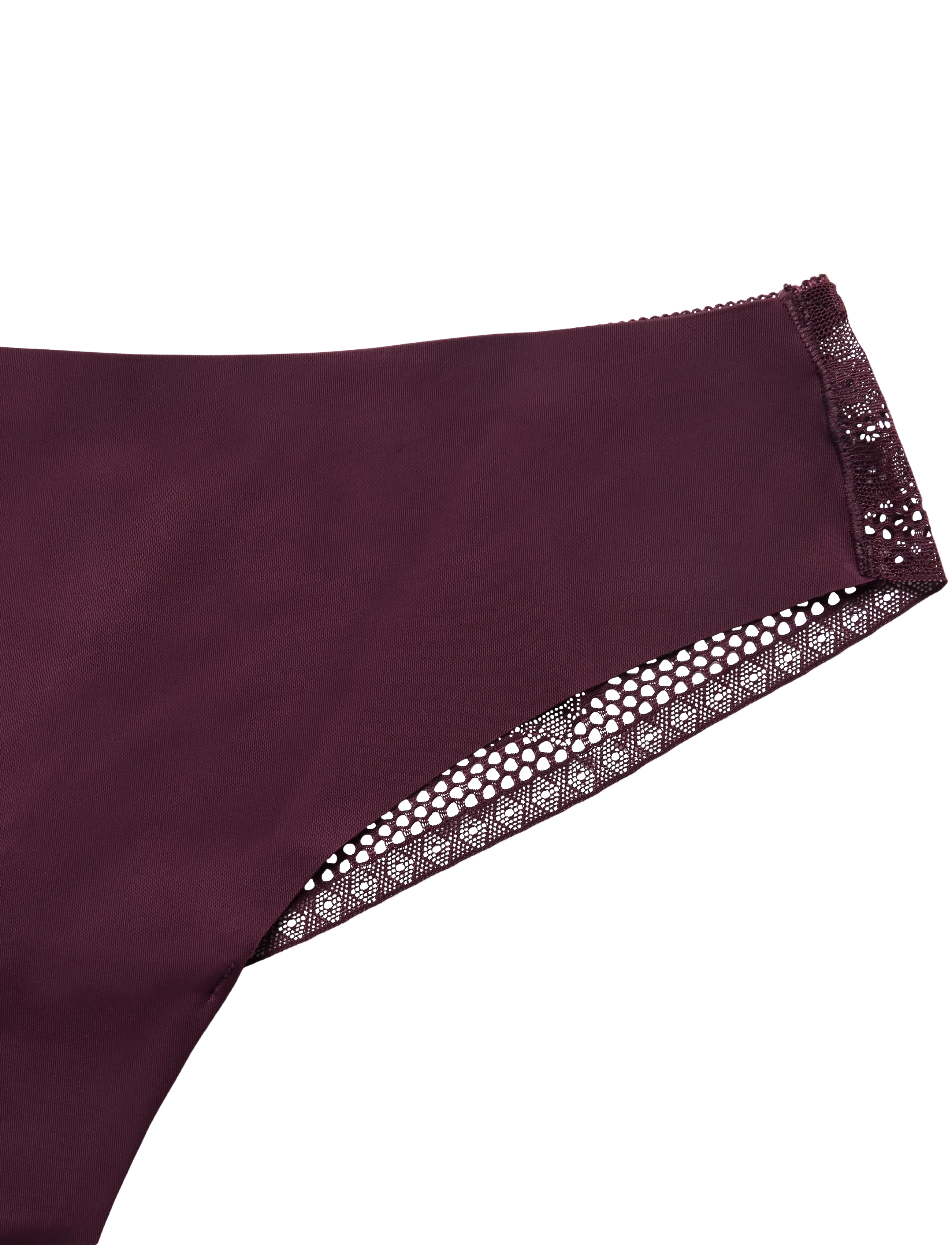 Missya - Seamless string w lace 3-pack - nahtlose slips - windsor wine - 3