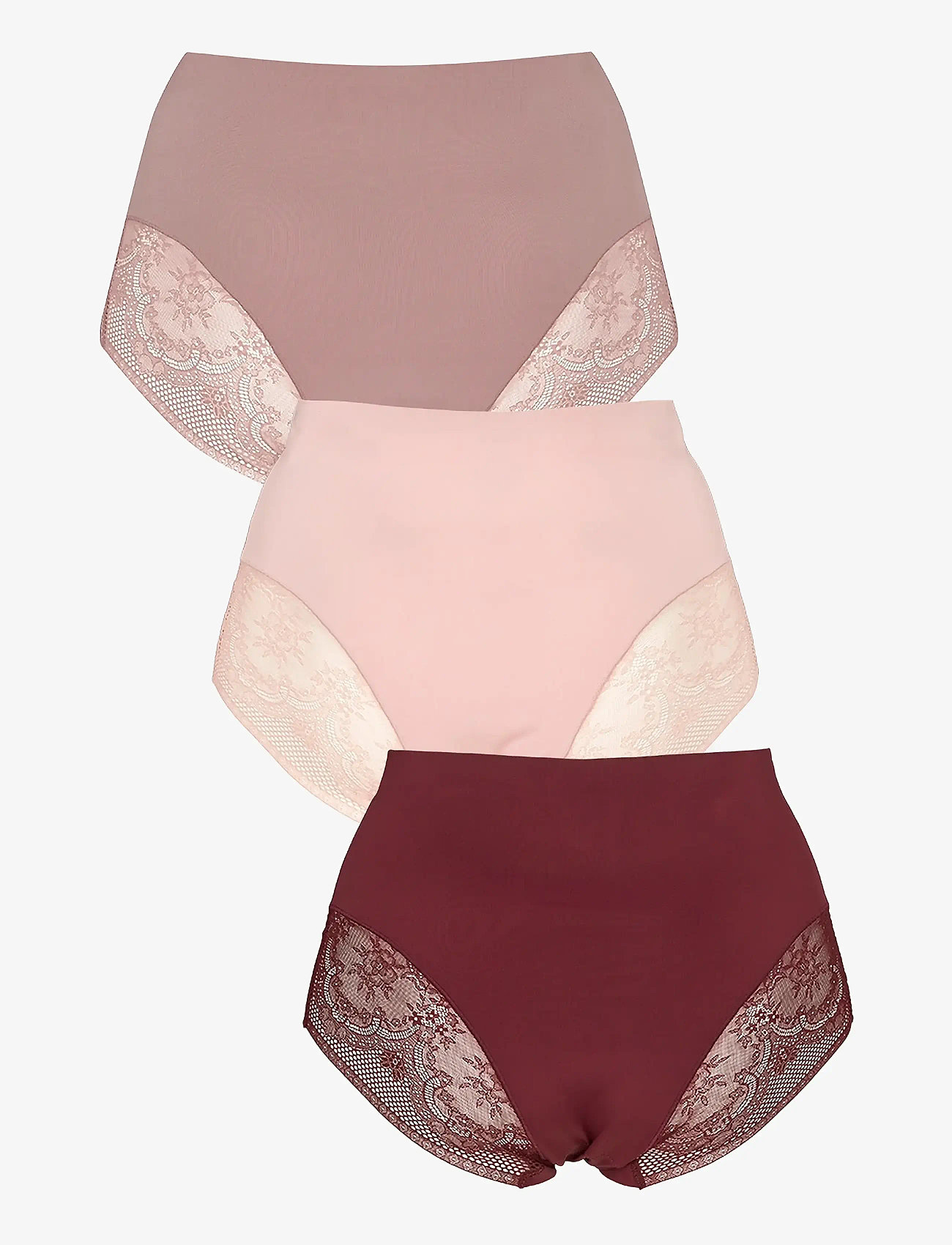 Missya - Seamless maxi w lace 3-pack - seamless trusser - autumn leaf - 1