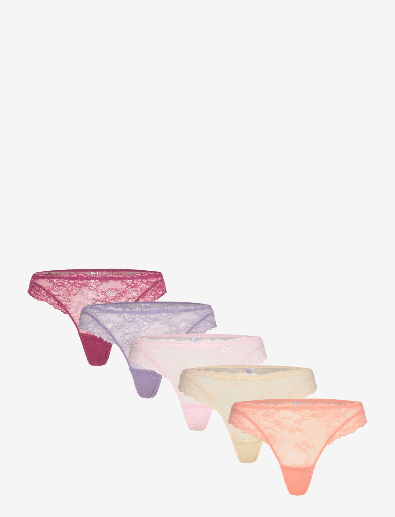 Missya - Lace string 5-pack - blooming dahlia - 0