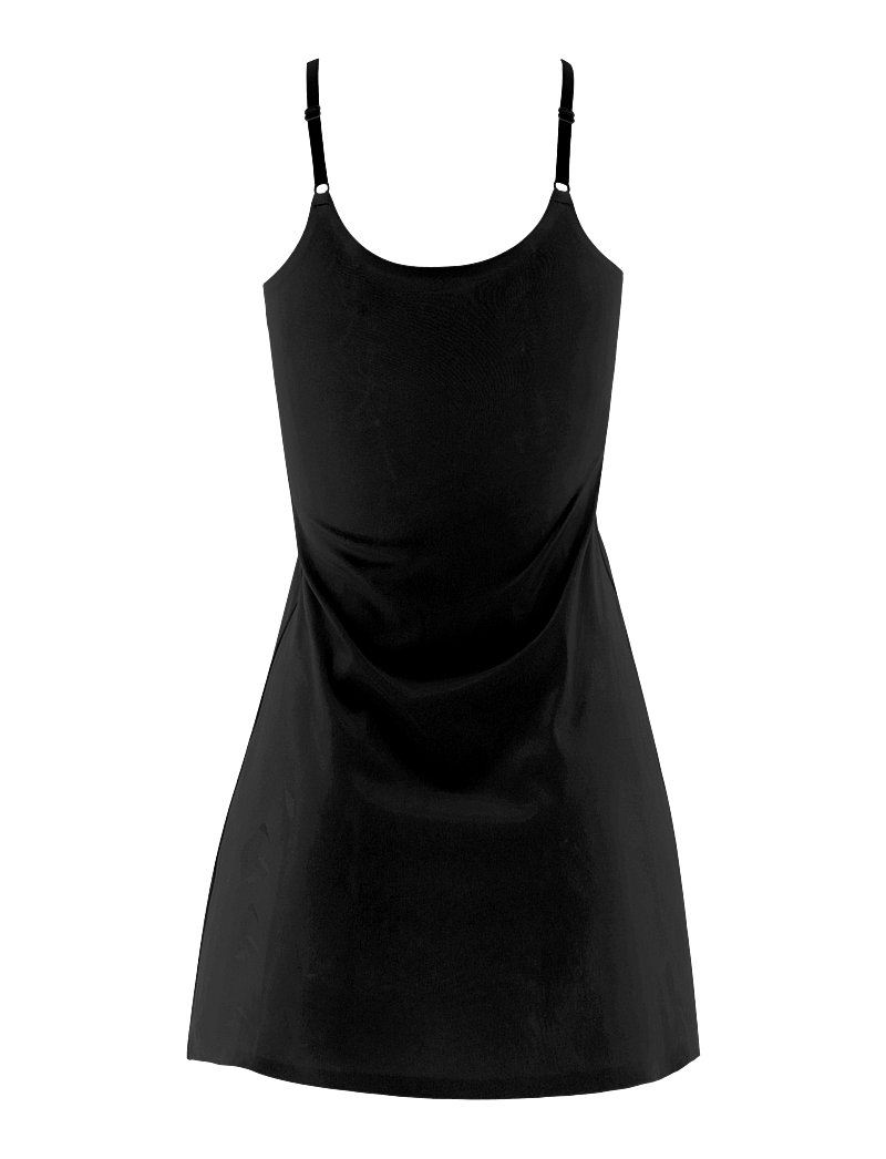 Missya - Seamless slip dress - slipklänningar - black - 1