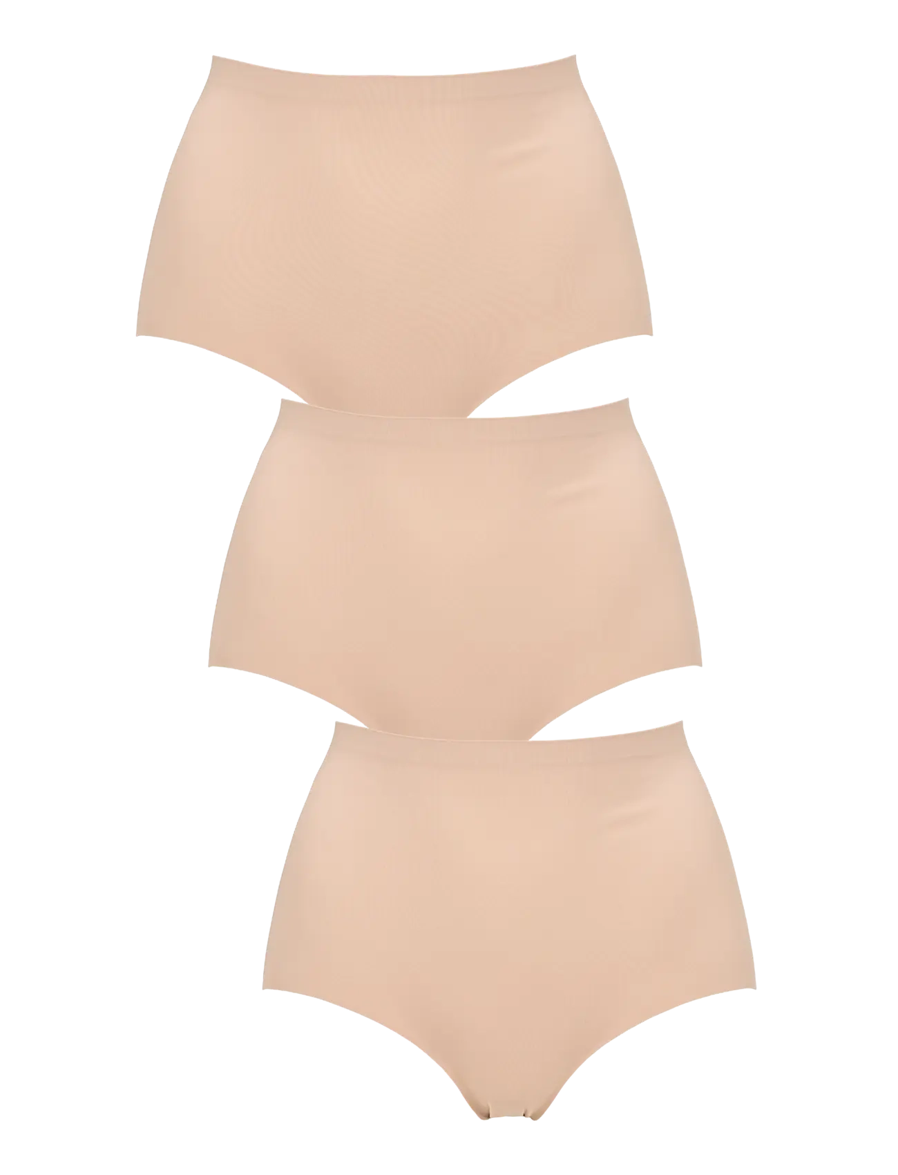 Missya Seamless maxi 3-pack cotton - Saumattomat alushousut - NUDE / beige
