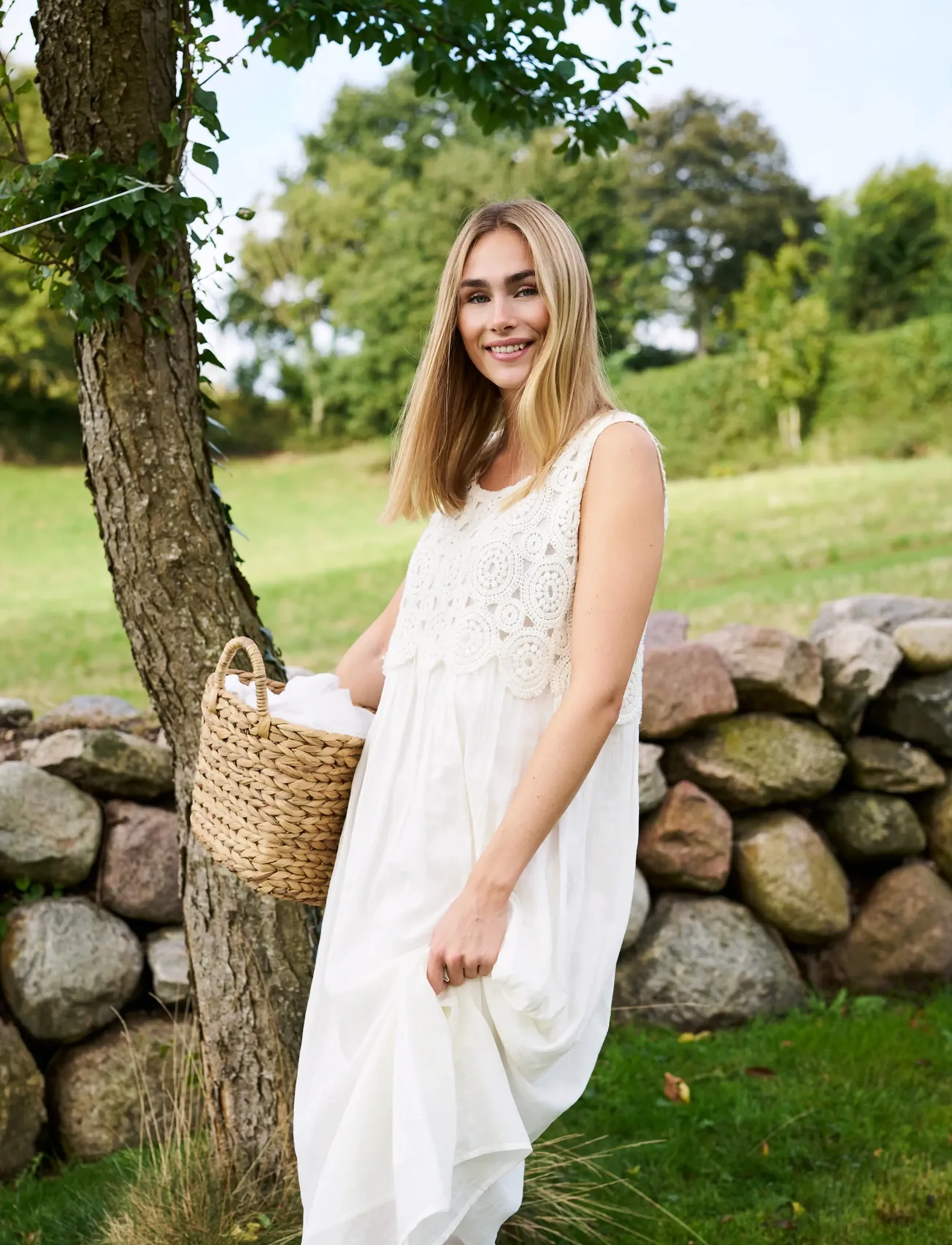 Missya Athena Beach Dress, S/M, Dresses, Creme - Summer Frauen