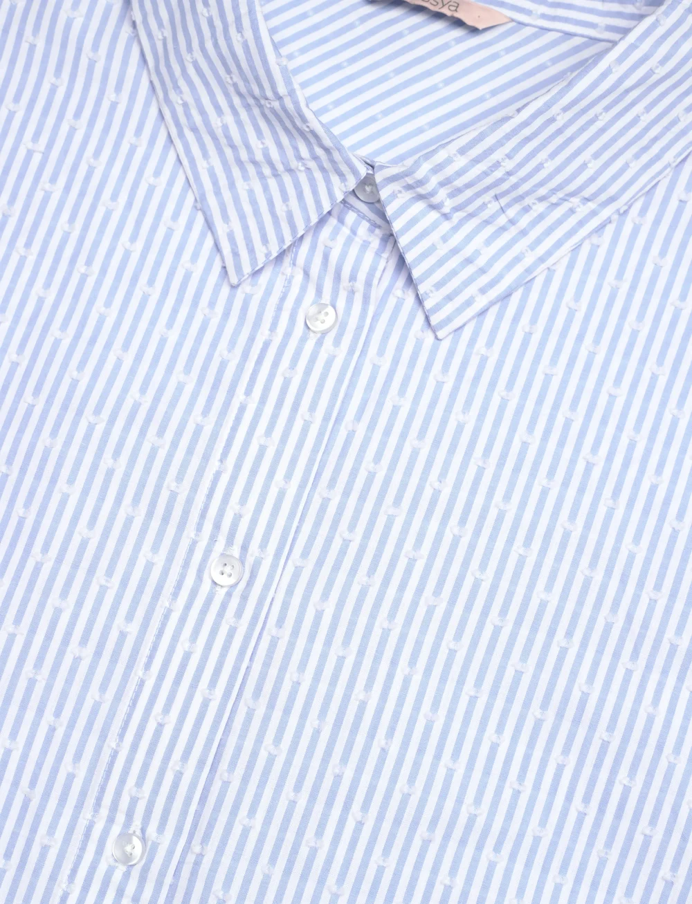 Missya - Lullie nightshirt - topi - blue/white stripe w. dots - 2