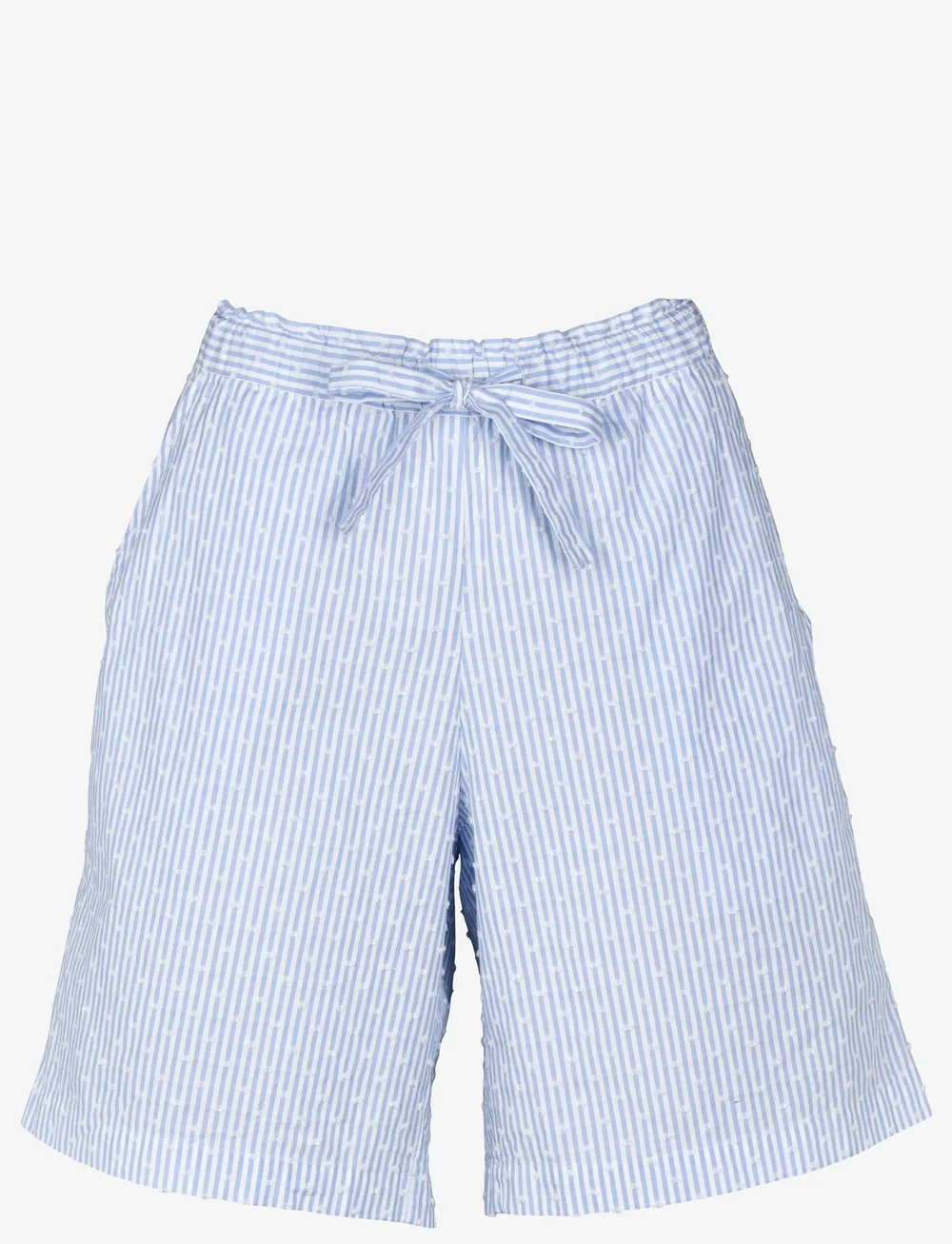 Missya - Lullie shorts - shorts - blue/white stripe w. dots - 0