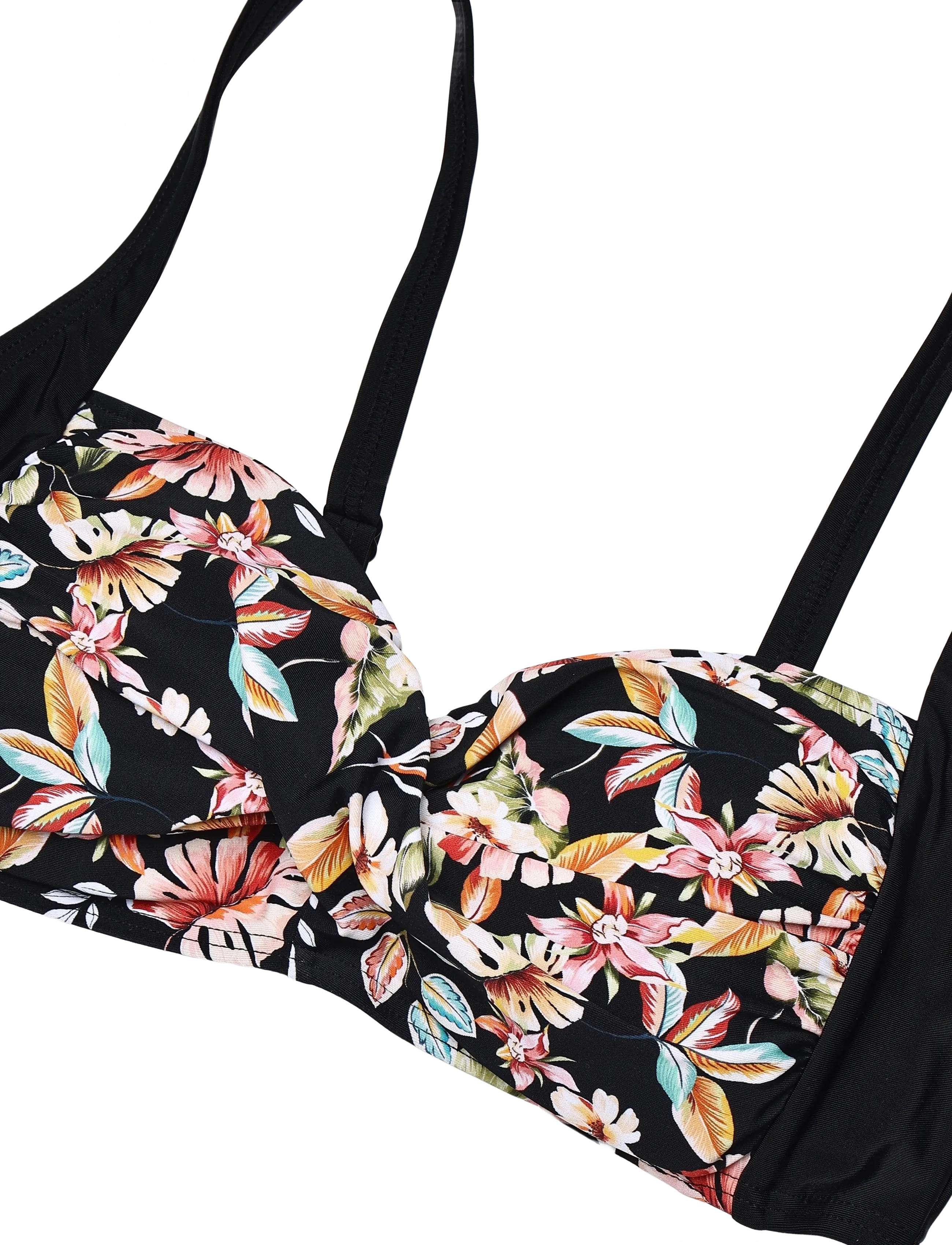 Missya - Milano top cross - bandeau-bikini-oberteile - tropical night - 2