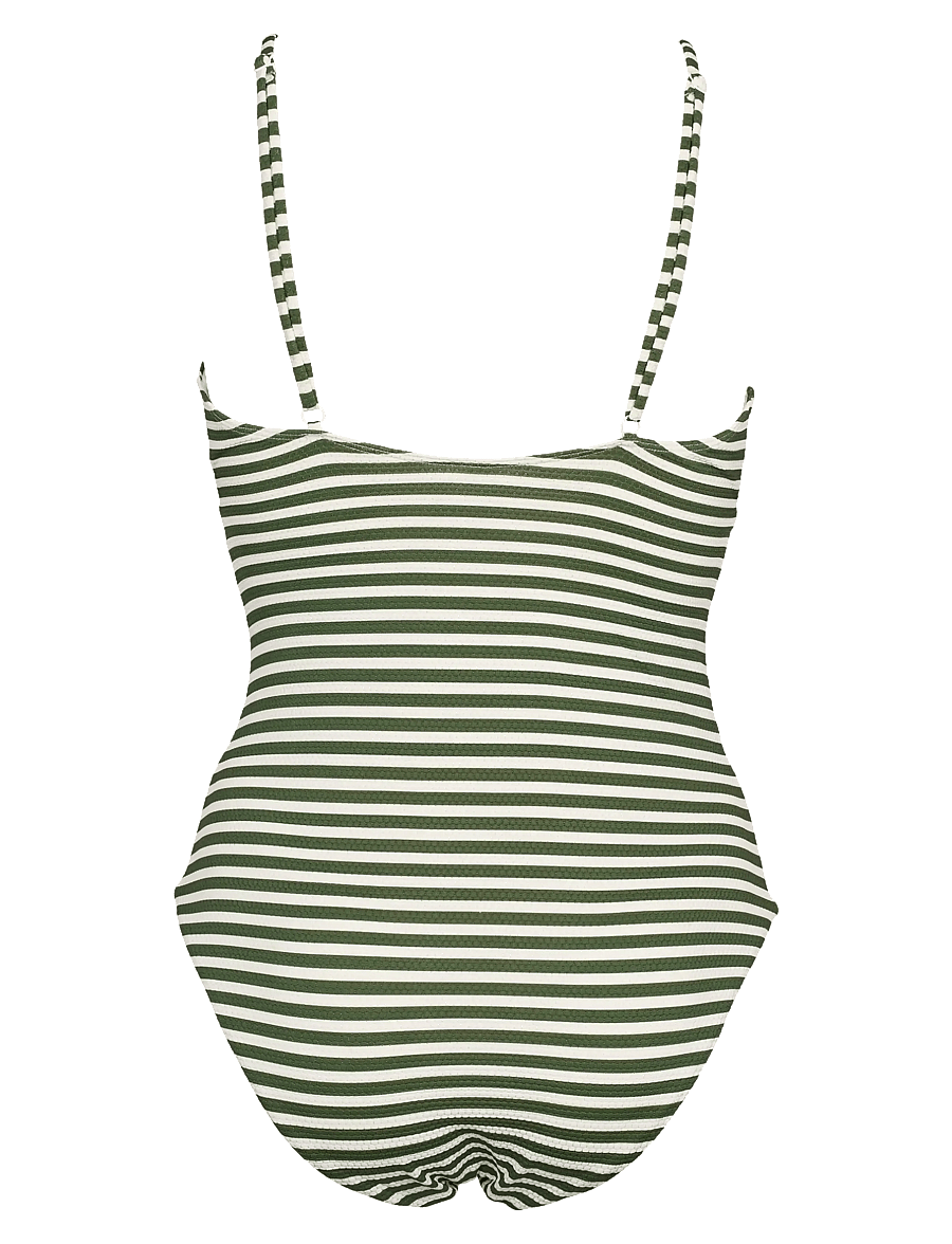 Missya - Ibiza swimsuit jacquard - badedragter - riffle green - 1