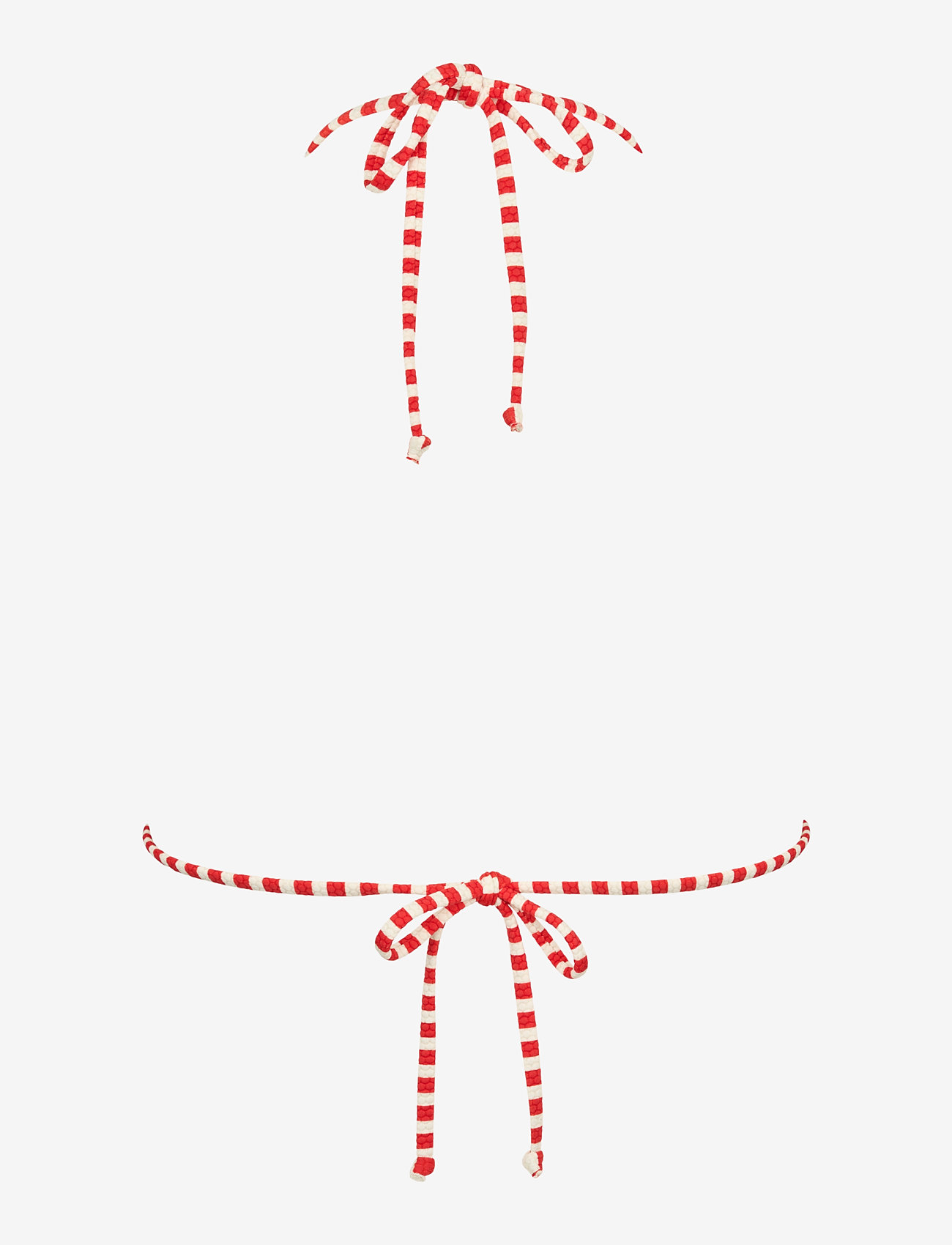 Missya - Ibiza triangle jacquard - trekantsbikinier - summer red - 2