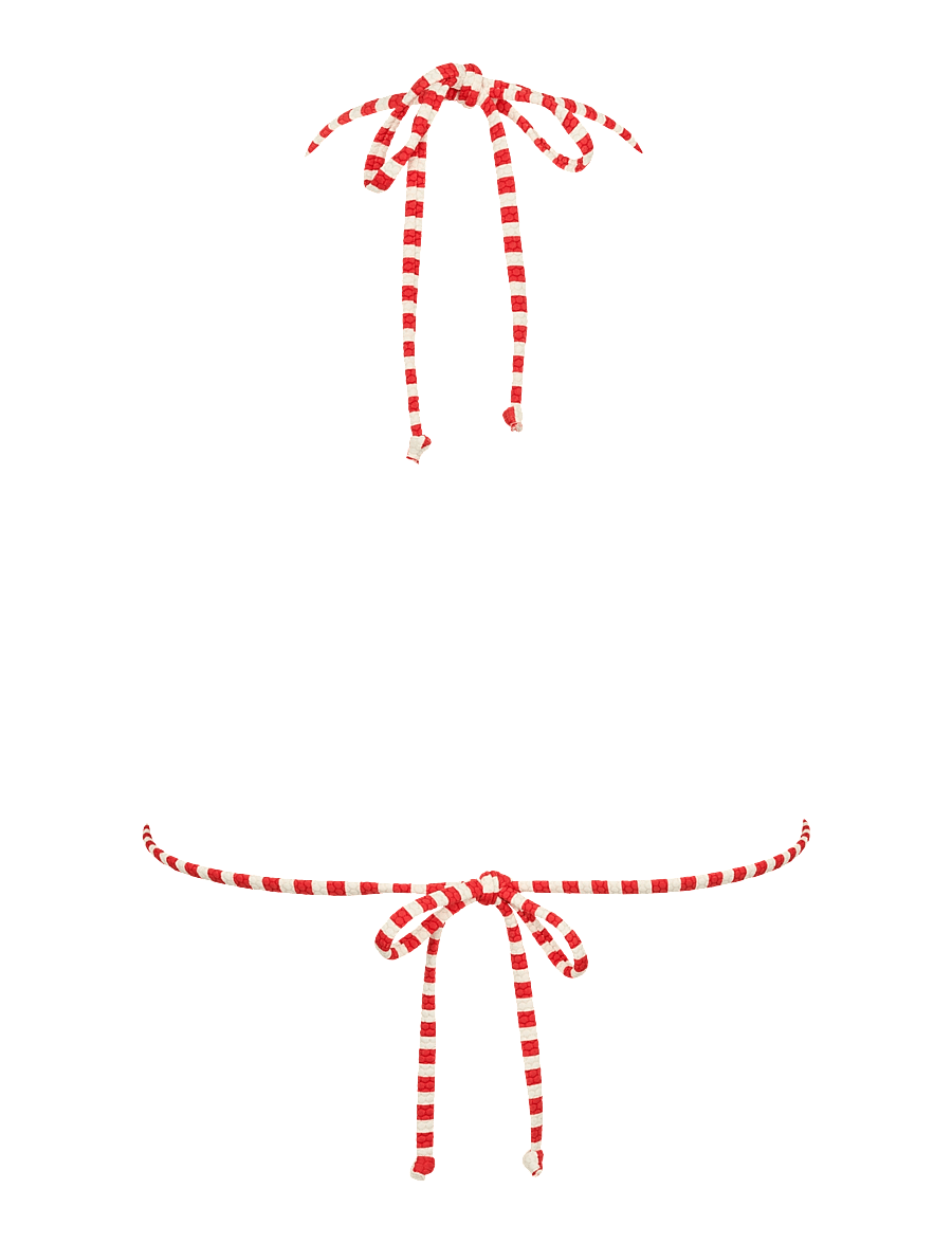 Missya - Ibiza triangle jacquard - kolmiobikinit - summer red - 2