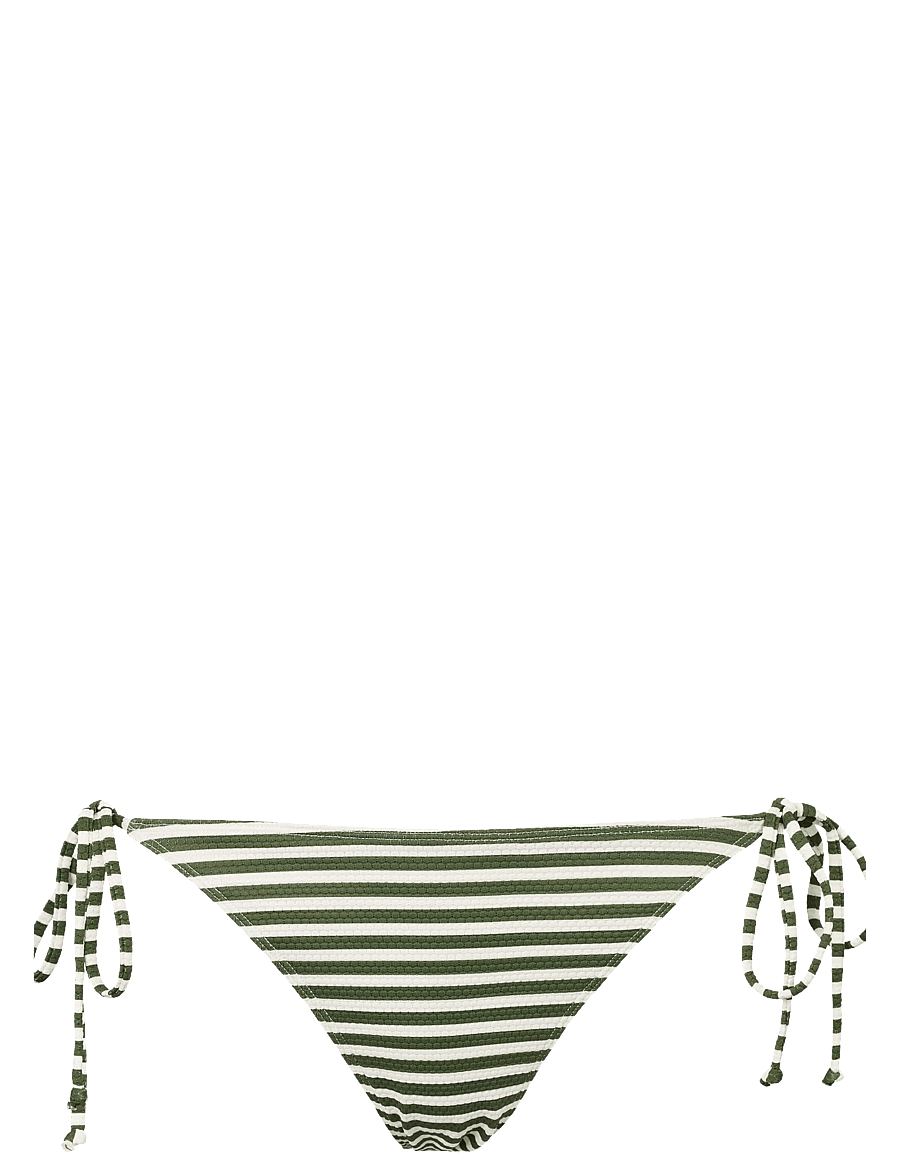 Missya - Ibiza tai cord jacquard - side tie bikinier - riffle green - 0