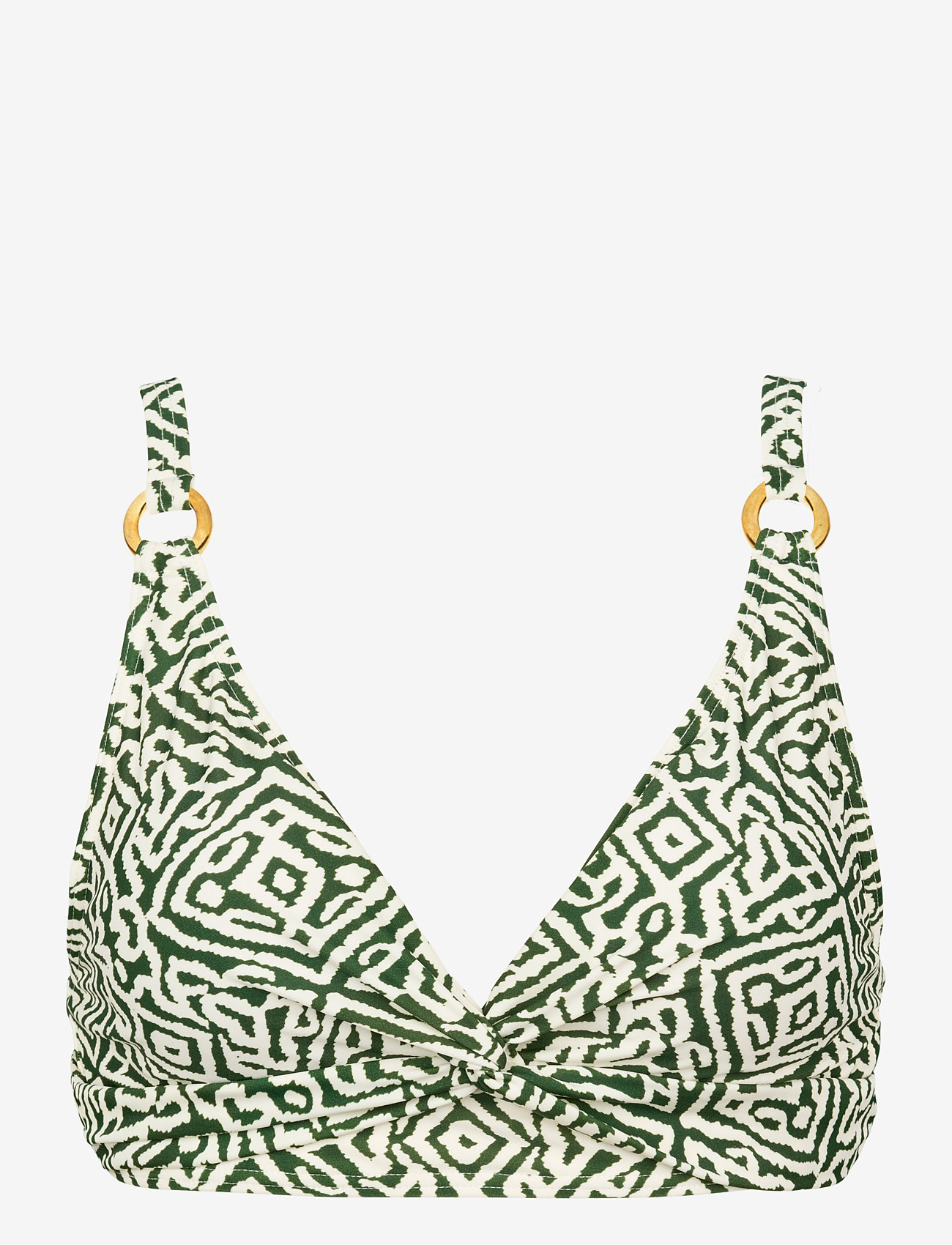 Missya - Lucca top - trekantsbikinier - dark green - 1
