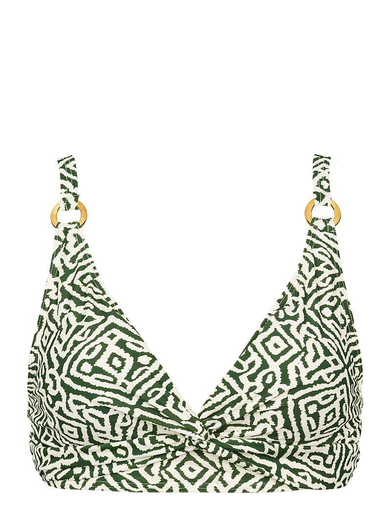 Missya - Lucca top - trekantsbikinier - dark green - 1
