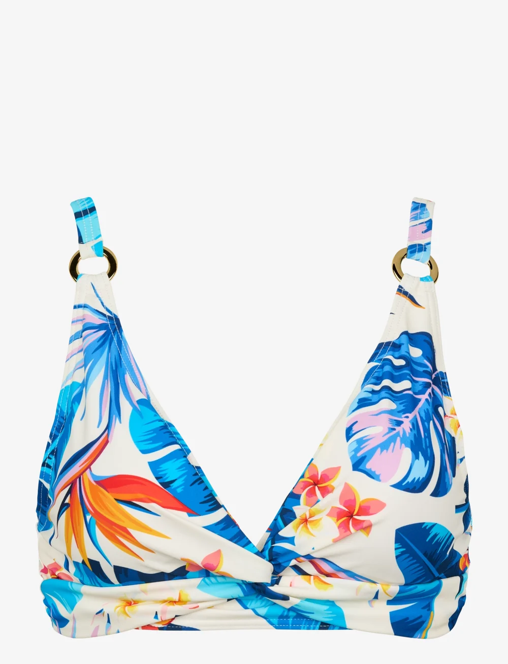Missya - Lucca top - trekantsbikinier - palm print - 0