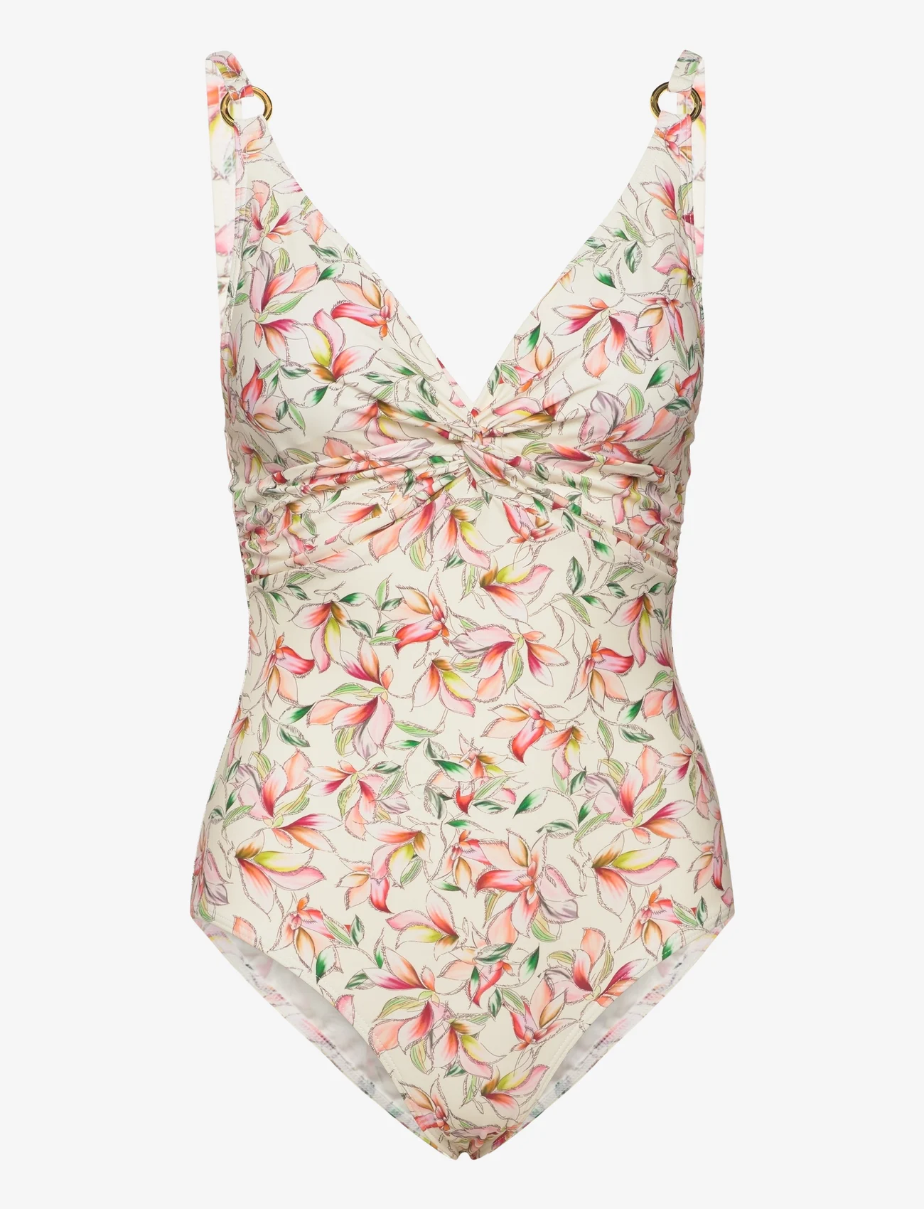 Missya - Lucca swimsuit - swimsuits - ivory w print - 0
