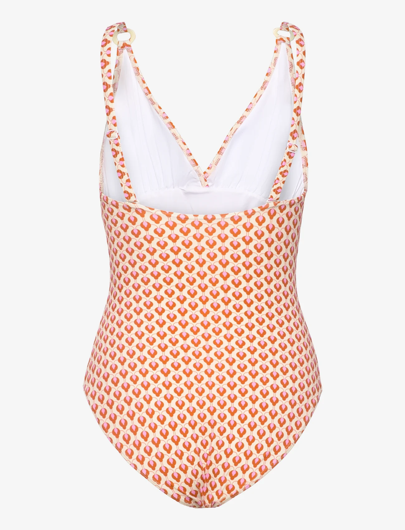 Missya - Lucca swimsuit - badedragter - ivory w rose - 1