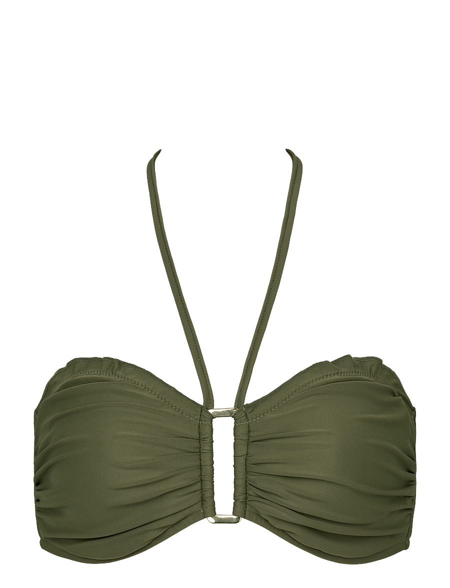 Missya - Saint Maxime bandeau - bandeau-bikini-oberteile - olive green - 1