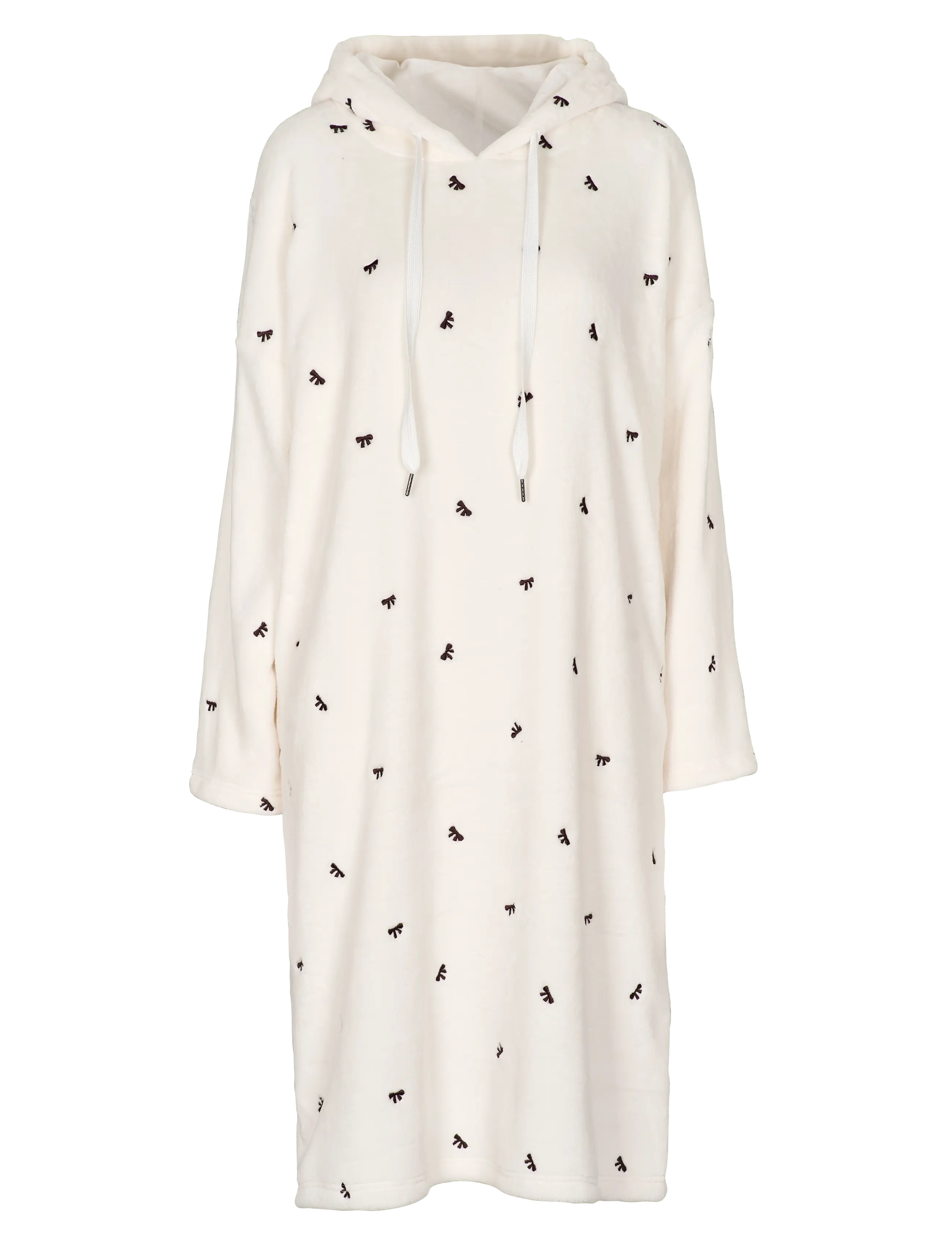 Missya Teddy Dress, Damen, Teddy Kapuzenkleid, Creme, Gr.XS