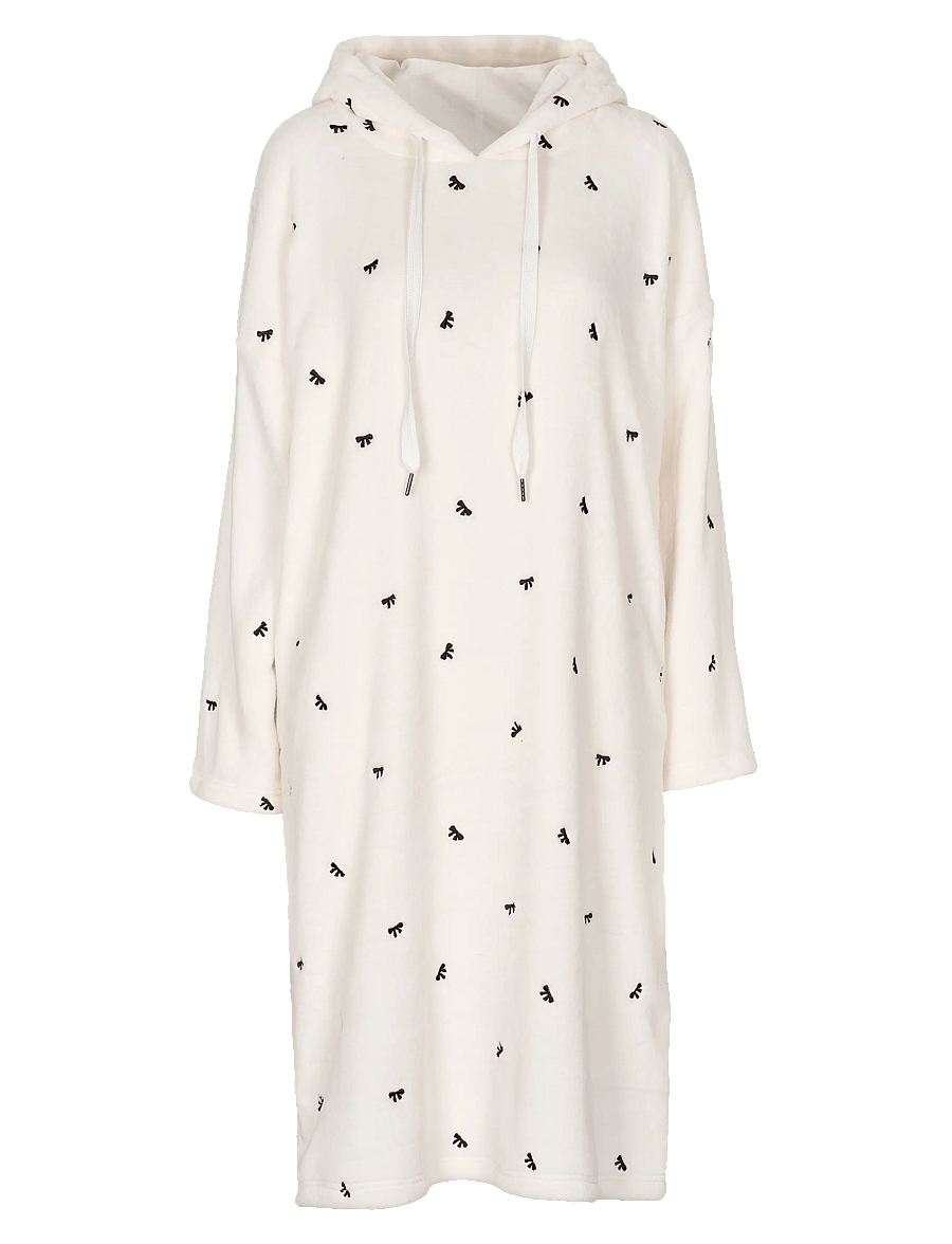 Missya - Teddy dress - natkjoler - ivory w embroidery - 0